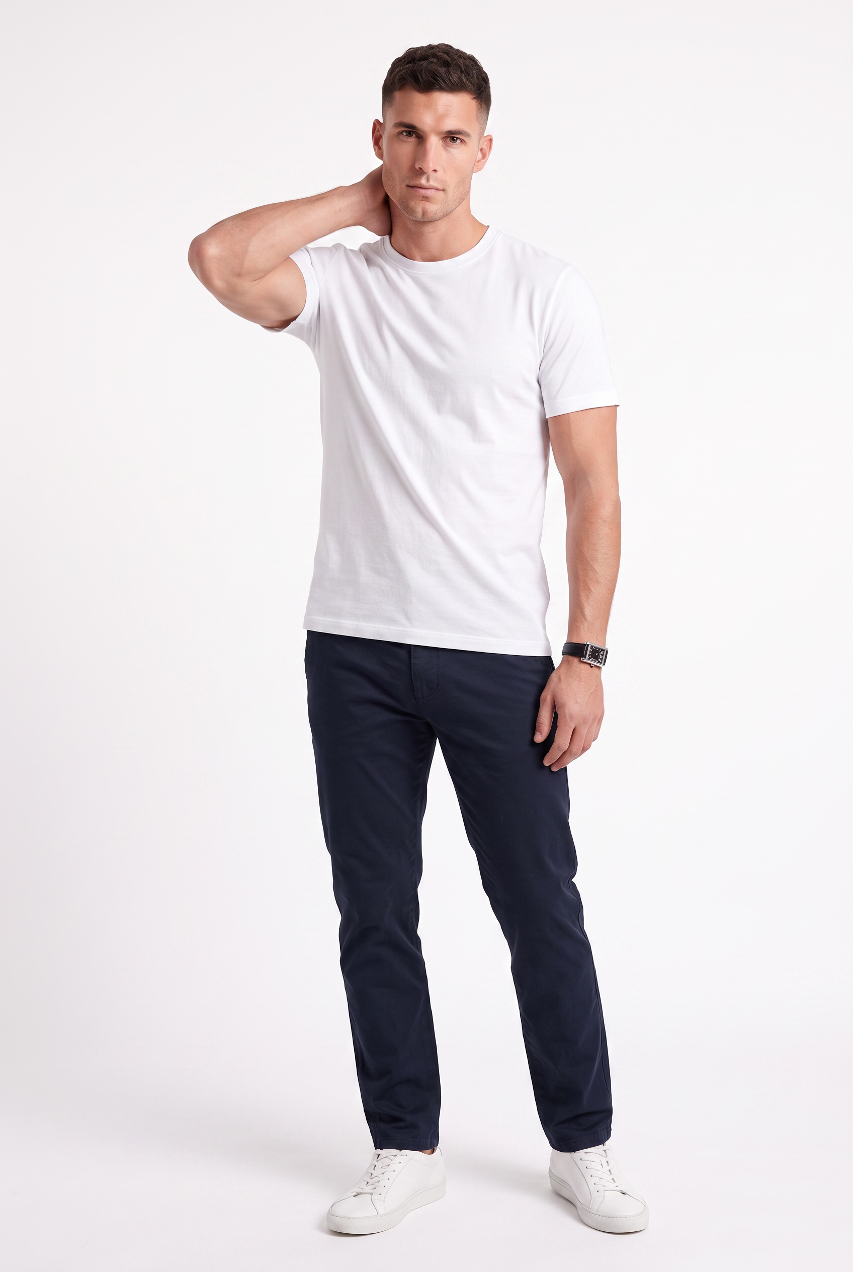 Men's Classic Fitted Crewneck T-Shirt | Blackstone London
