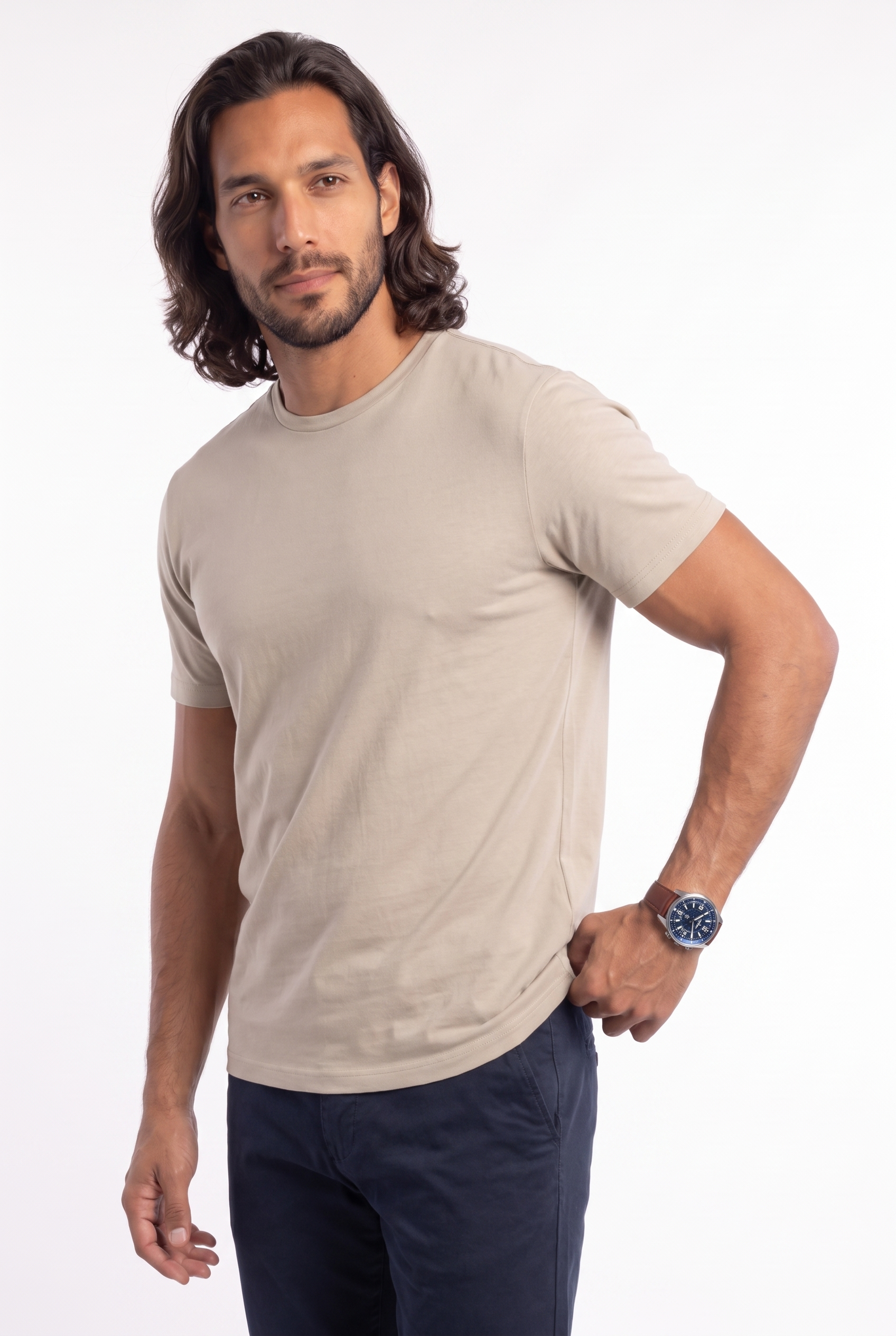 Men's Classic Fitted Crewneck T-Shirt | Blackstone London