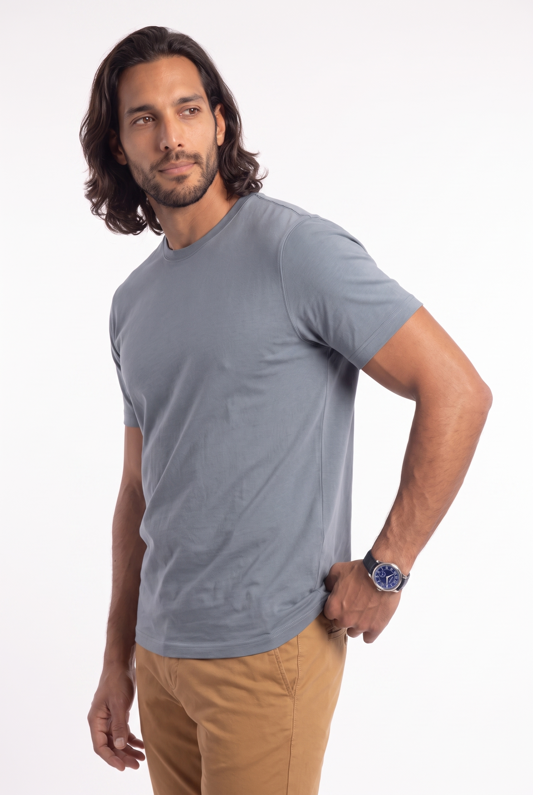 Men's Classic Fitted Crewneck T-Shirt | Blackstone London