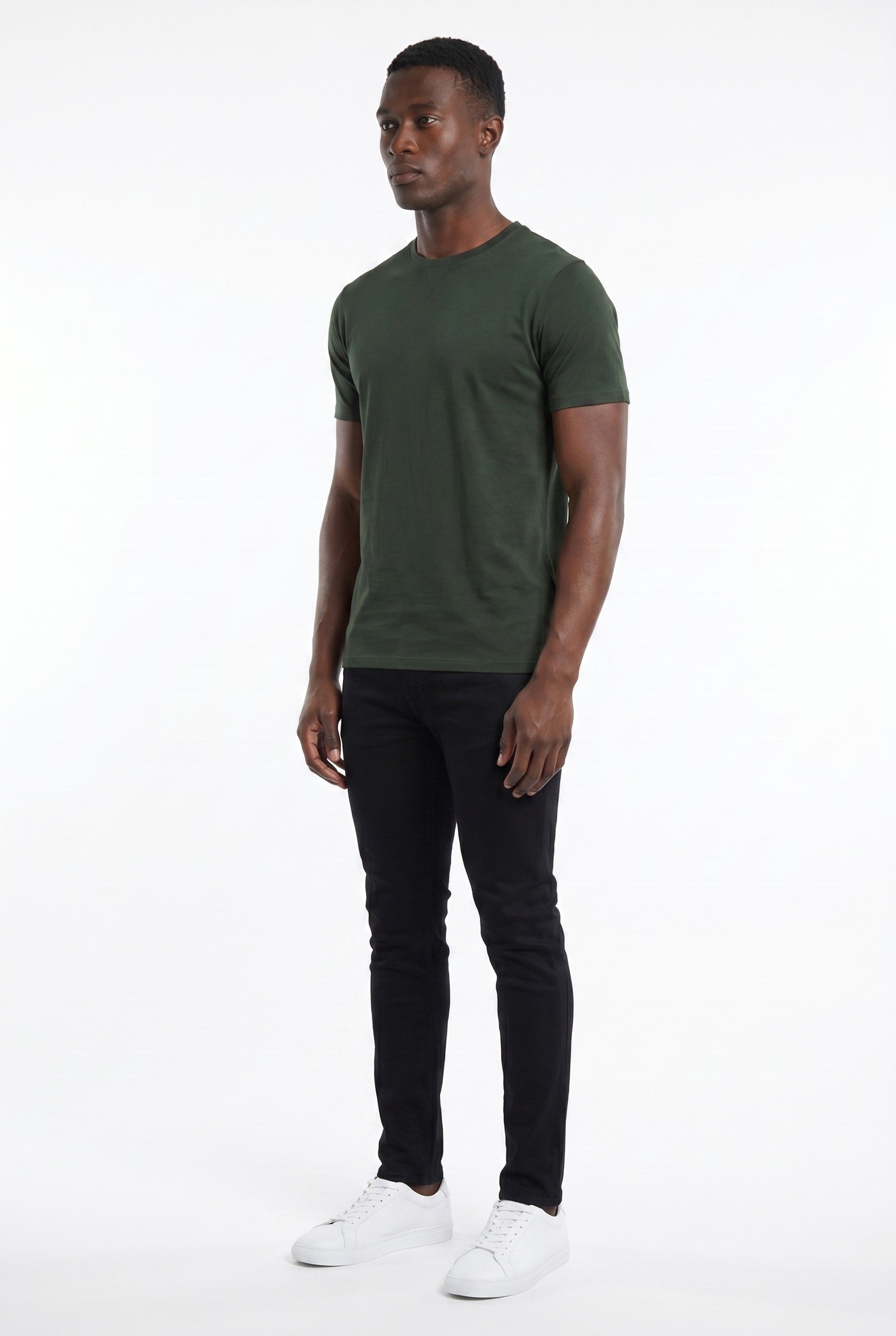 Men's Crew Neck Cotton Tee | Blackstone London