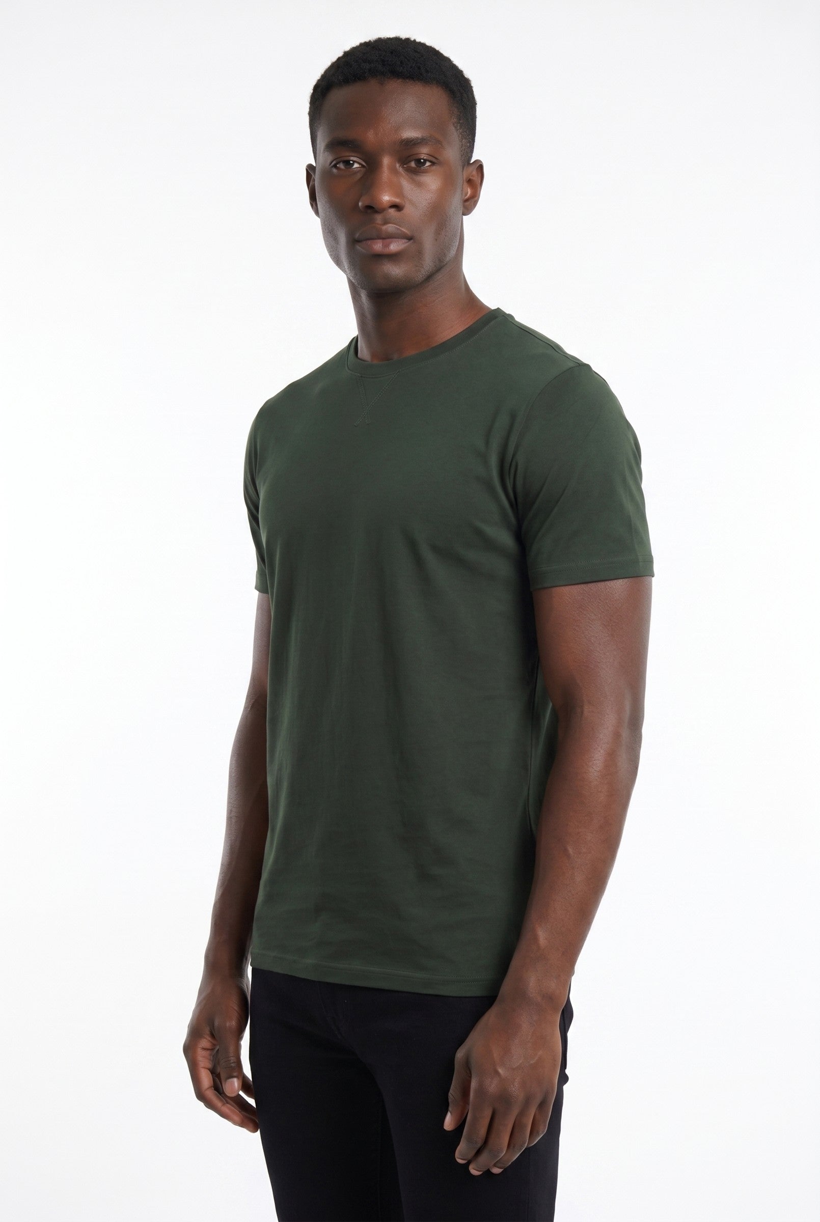 Men's Crew Neck Cotton Tee | Blackstone London