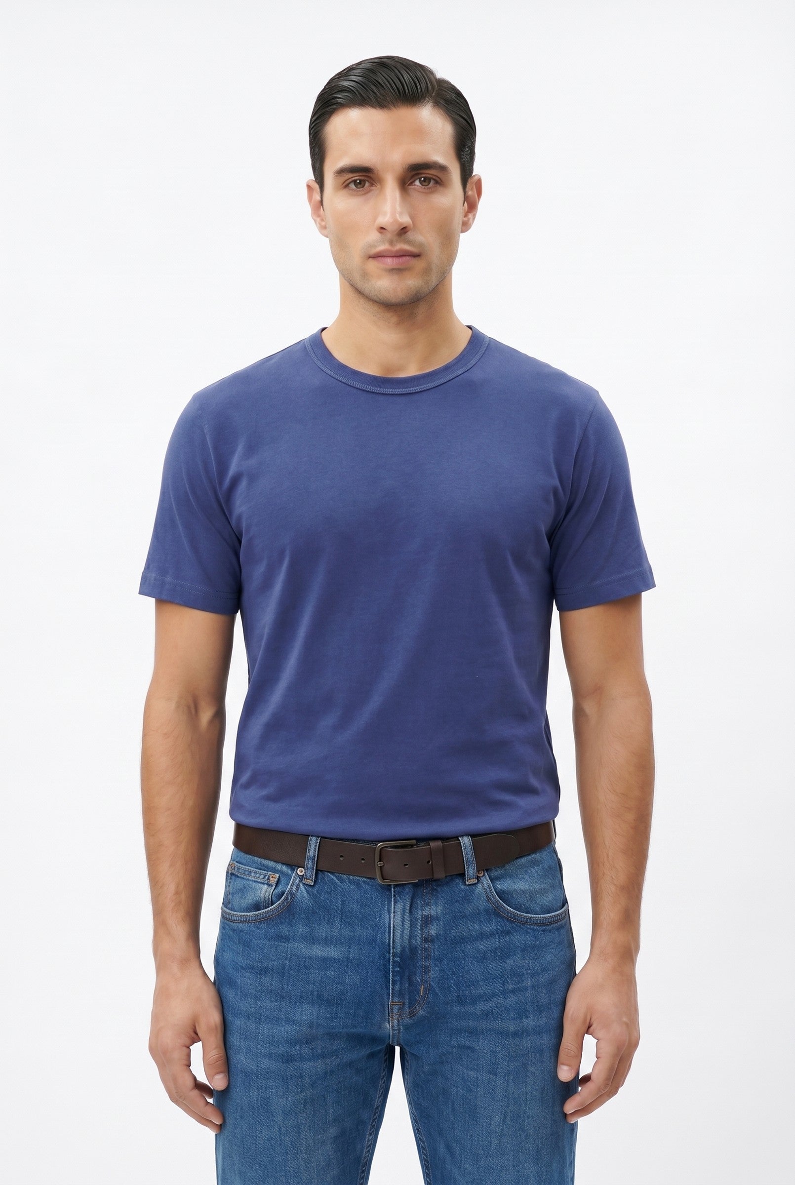 Men's Midweight Cotton Crew Neck T-Shirt | Blackstone London