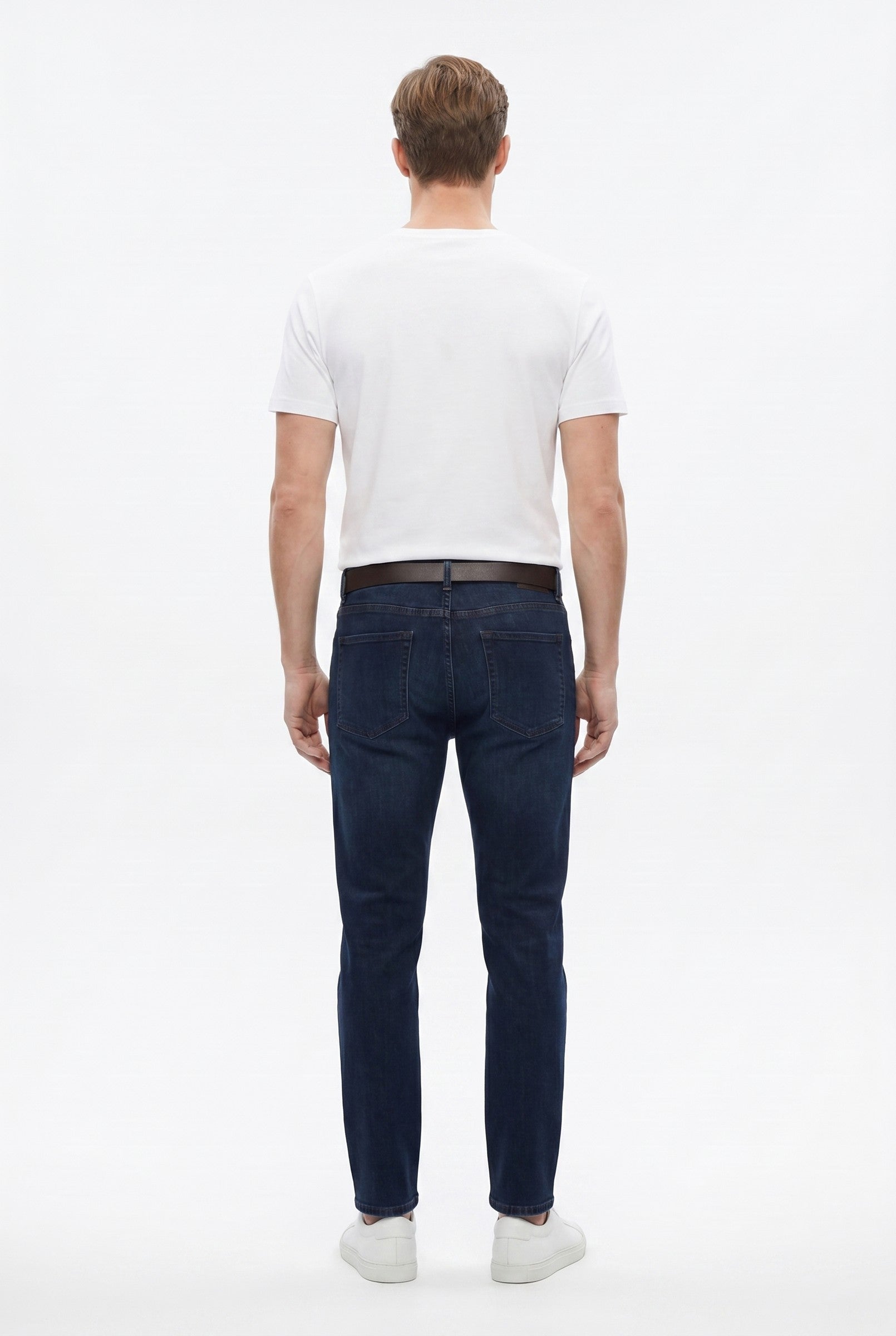 Men's Slim Tapered Stretch Denim Jeans | Blackstone London