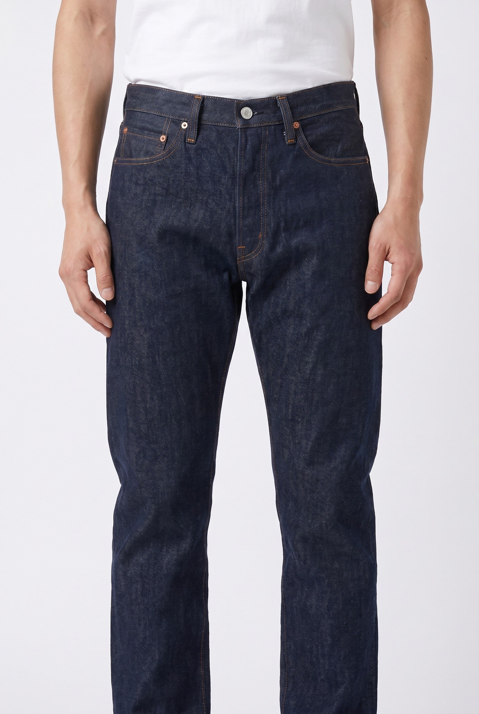 Men's One Wash Indigo Selvedge Jeans | Blackstone London