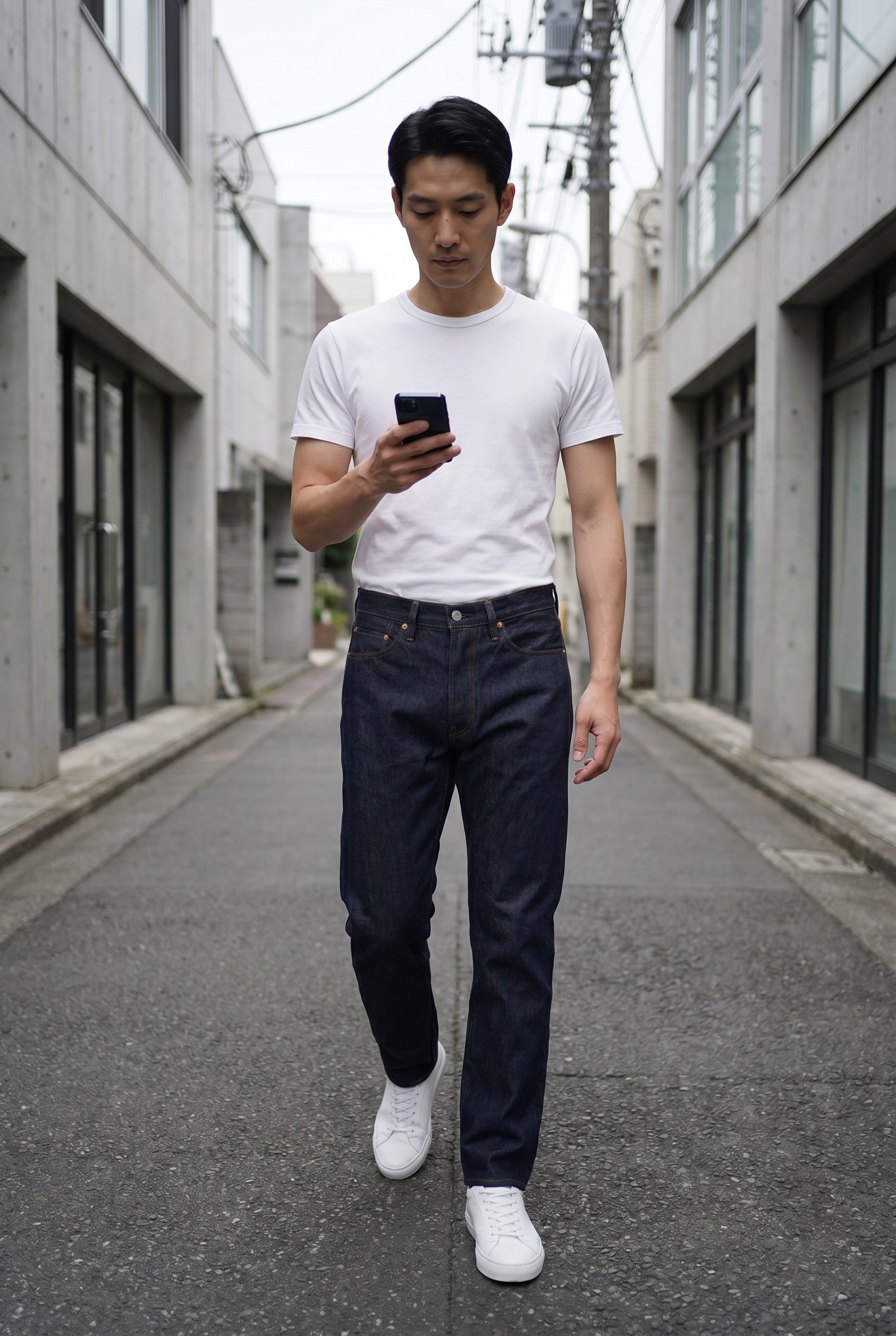 Men's One Wash Indigo Selvedge Jeans | Blackstone London