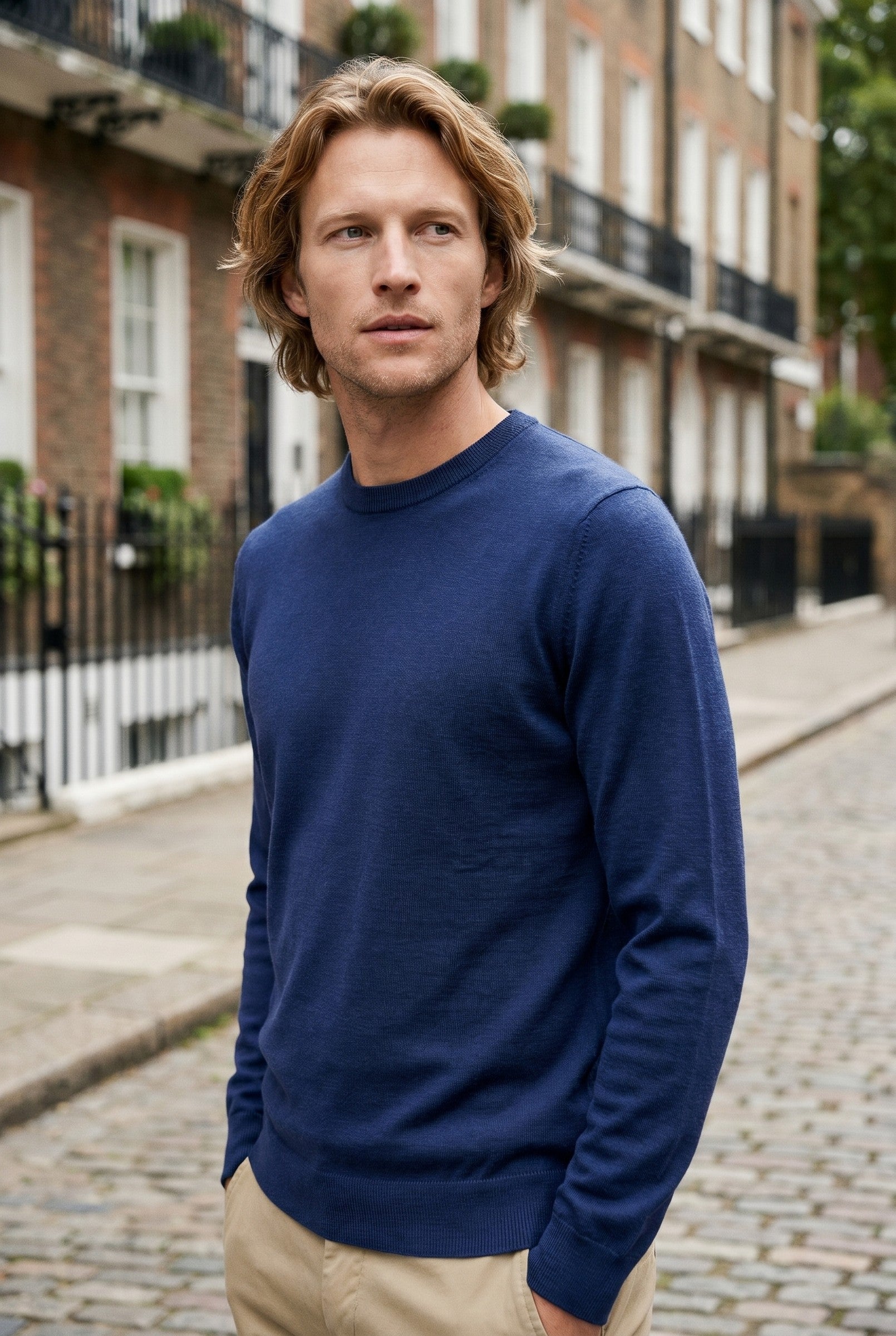 Men's Crew Neck Knit Sweater | Blackstone London