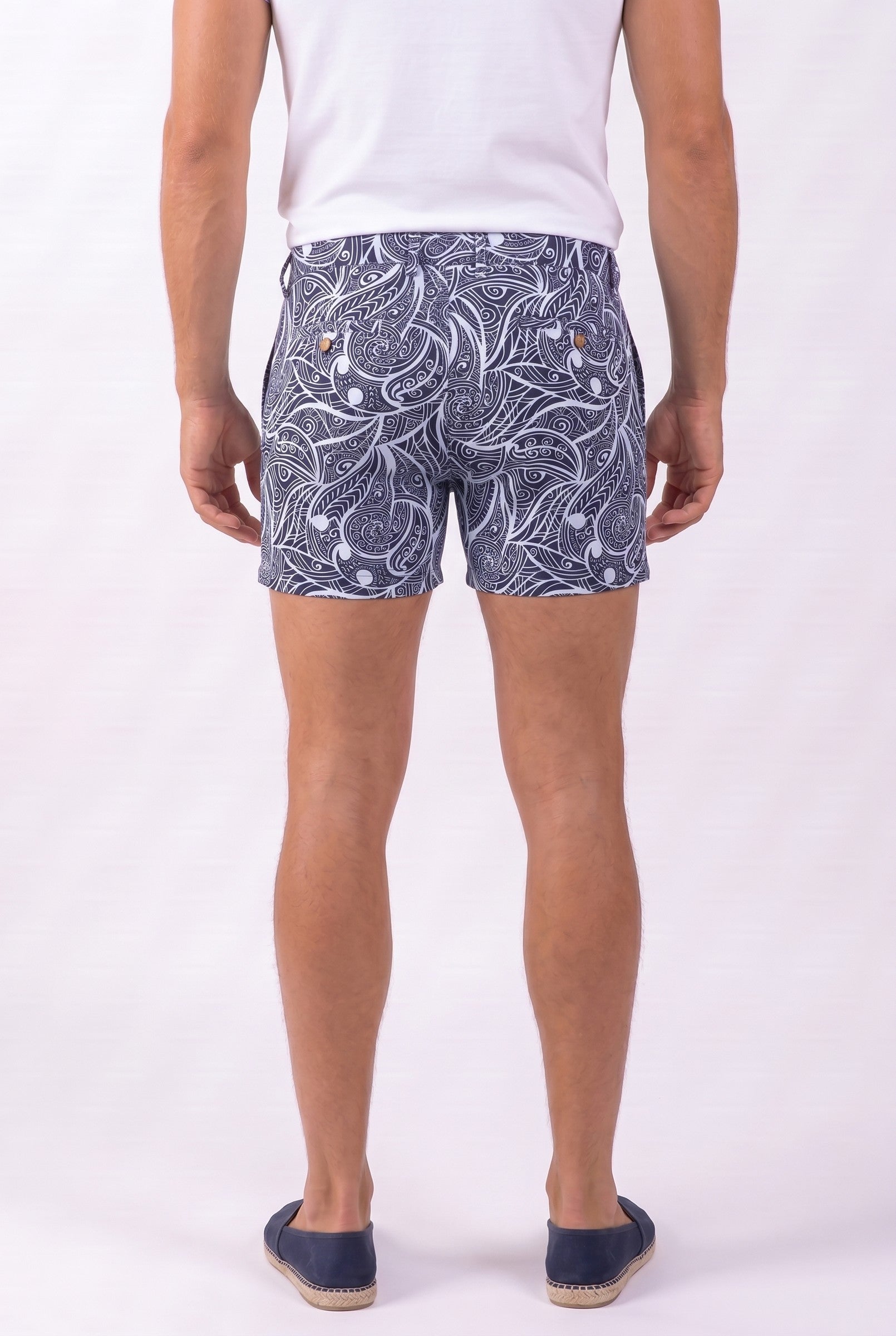 Men's Warrior Print Swim Shorts | Blackstone London