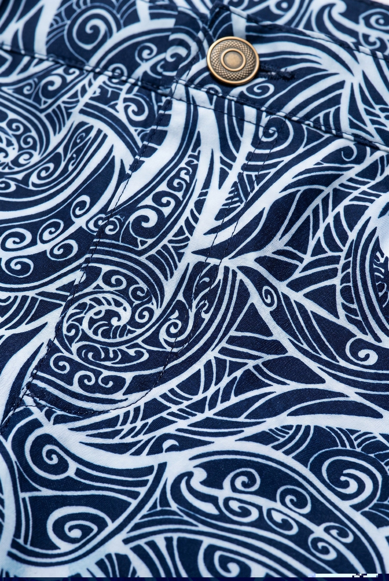 Men's Warrior Print Swim Shorts | Blackstone London