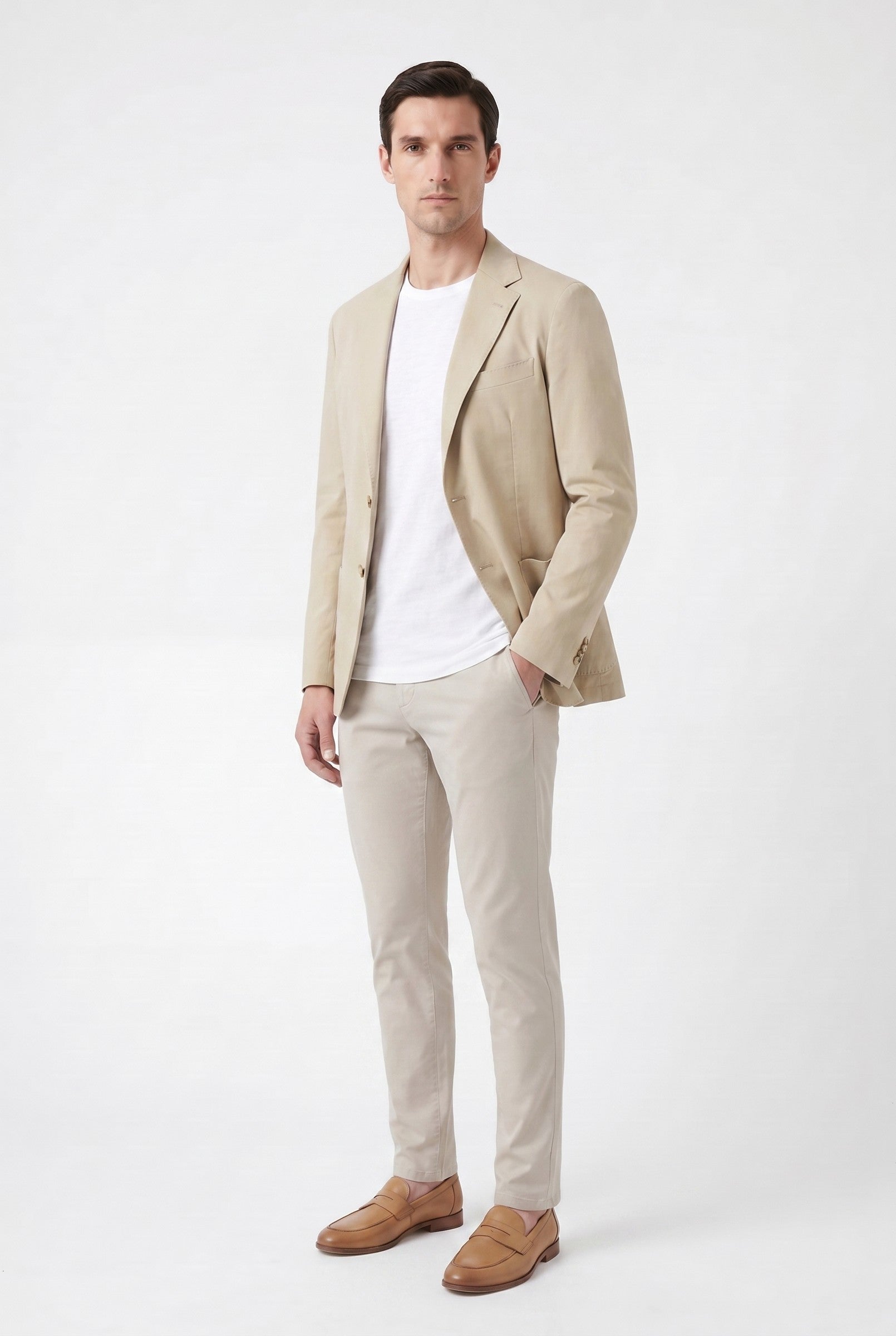 Men's Linen Suit Jacket | Blackstone London