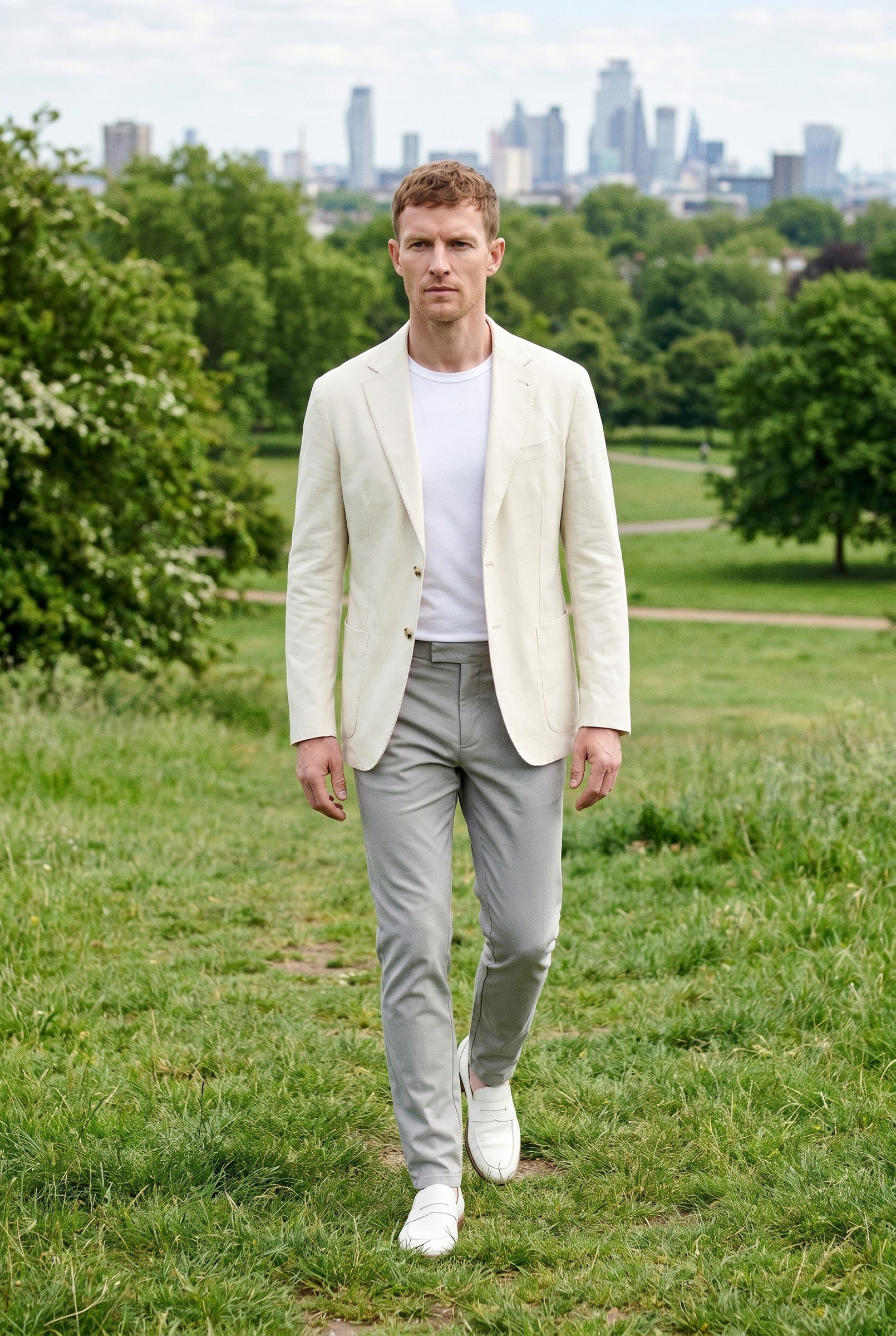 Men's Linen Suit Jacket | Blackstone London