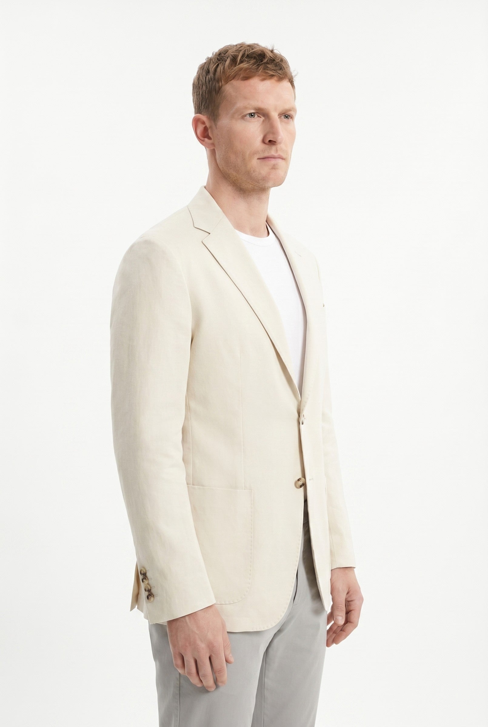 Men's Linen Suit Jacket | Blackstone London