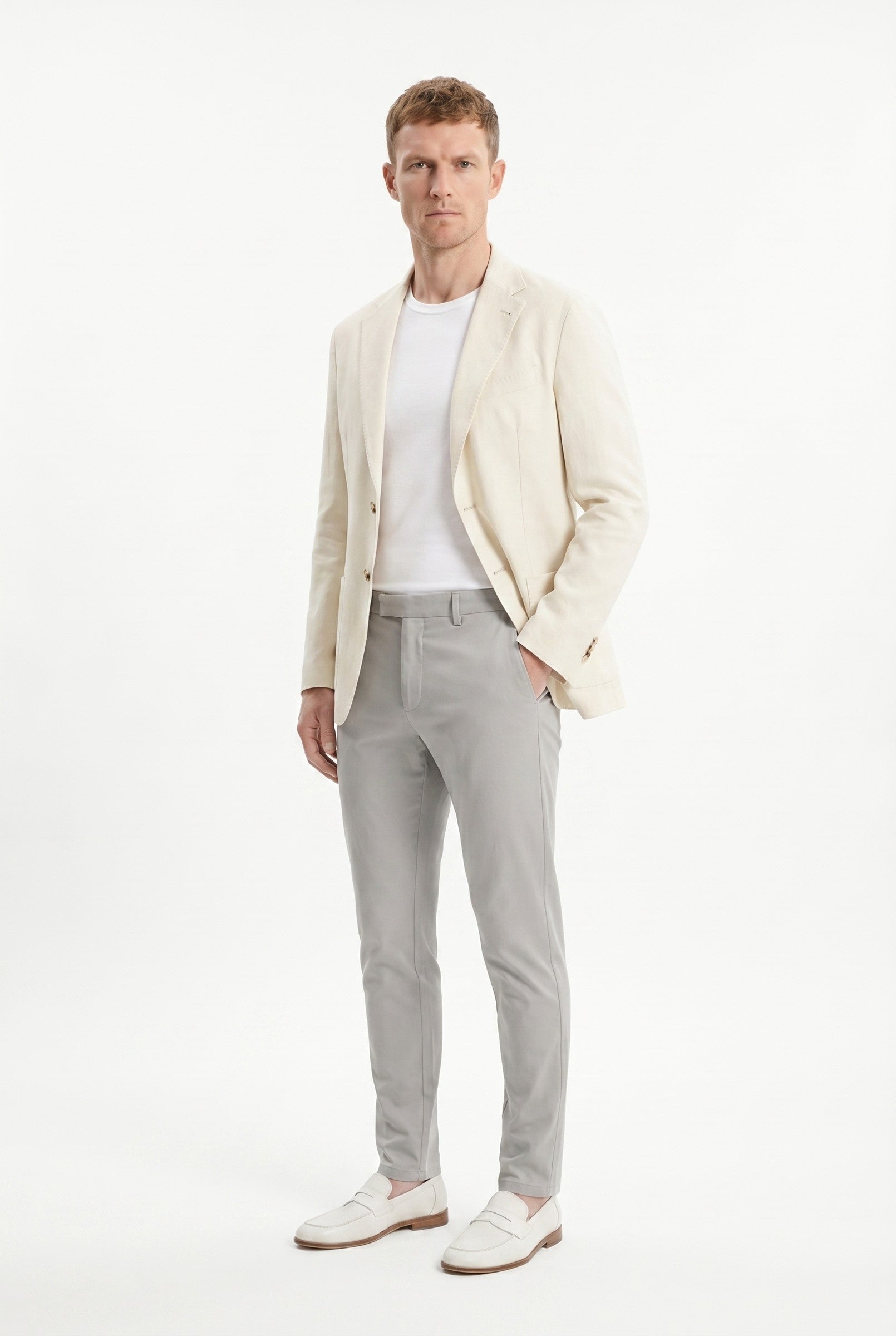 Men's Linen Suit Jacket | Blackstone London