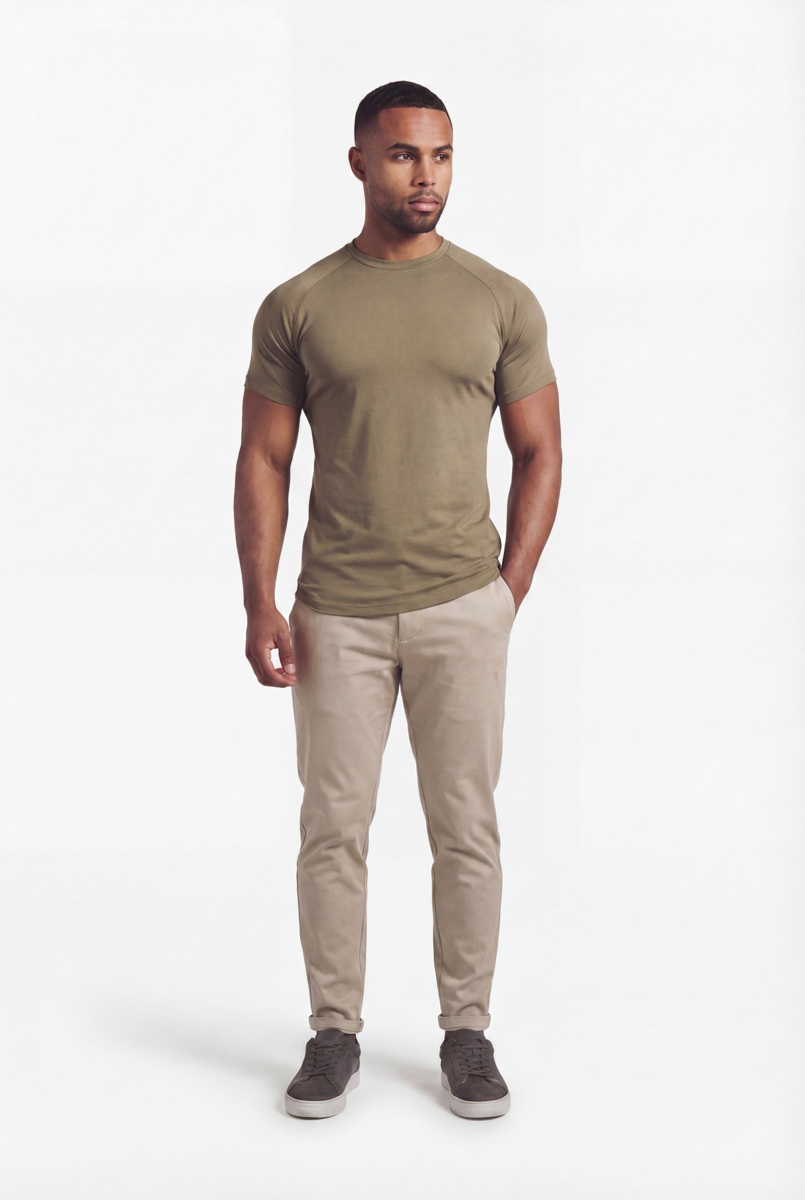 Men's Mercerised Cotton Crewneck T-Shirt | Blackstone London
