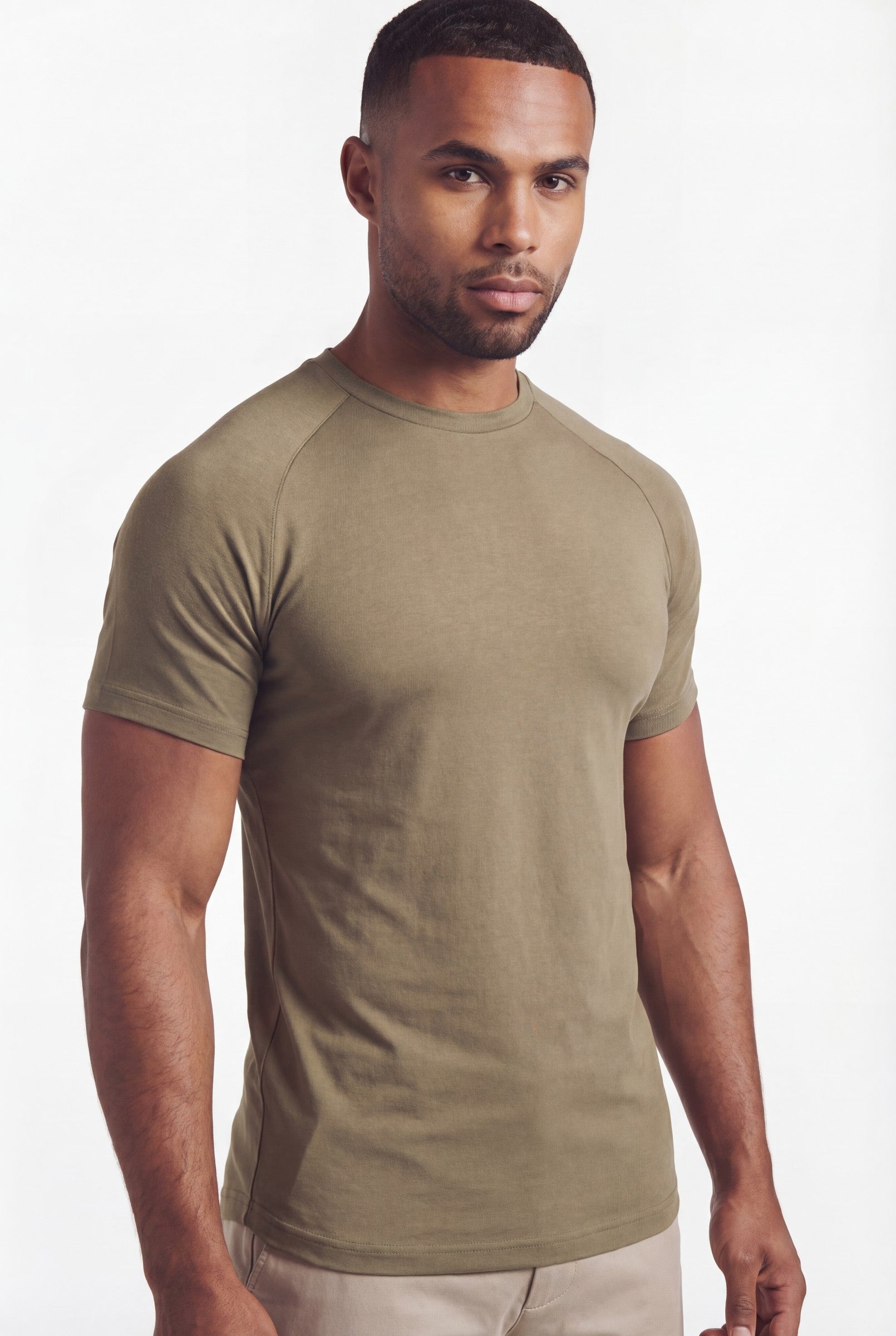 Men's Mercerised Cotton Crewneck T-Shirt | Blackstone London