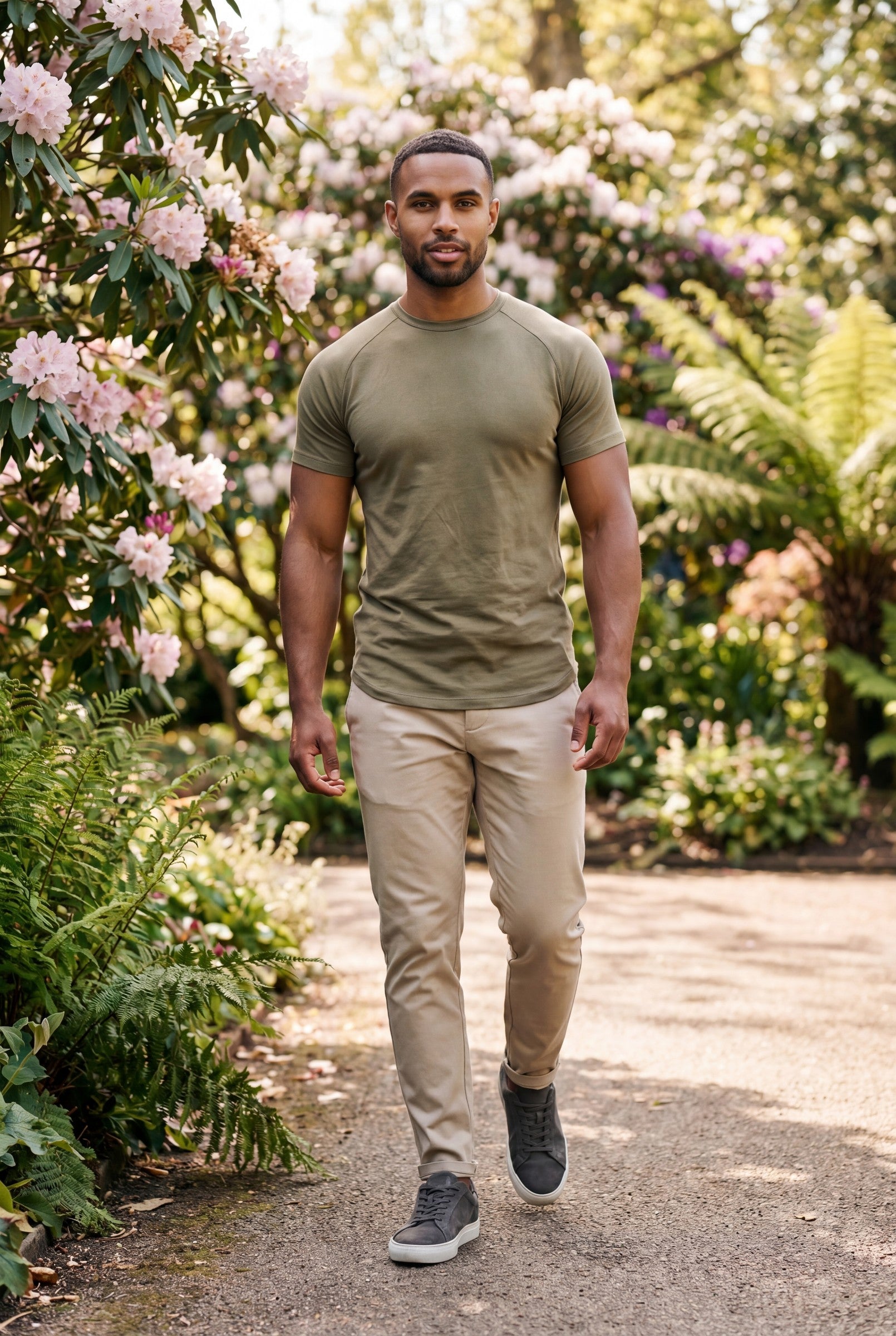 Men's Mercerised Cotton Crewneck T-Shirt | Blackstone London