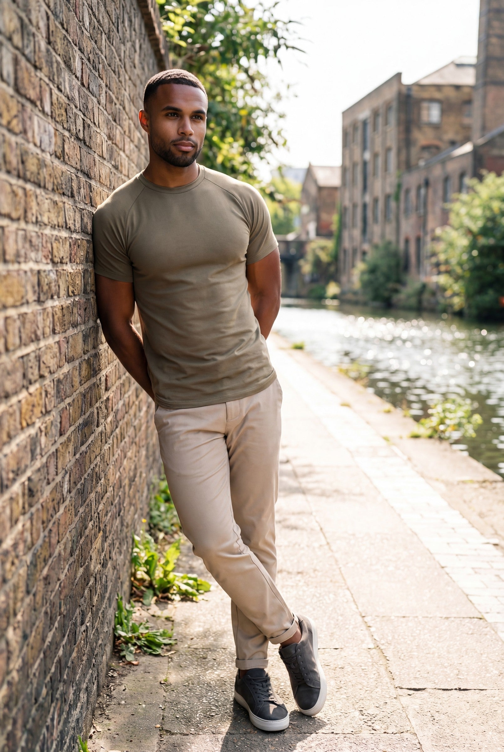 Men's Mercerised Cotton Crewneck T-Shirt | Blackstone London