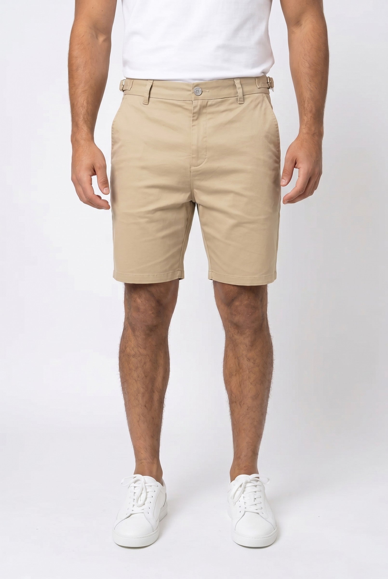 Men's Side Adjuster Chino Shorts | Blackstone London