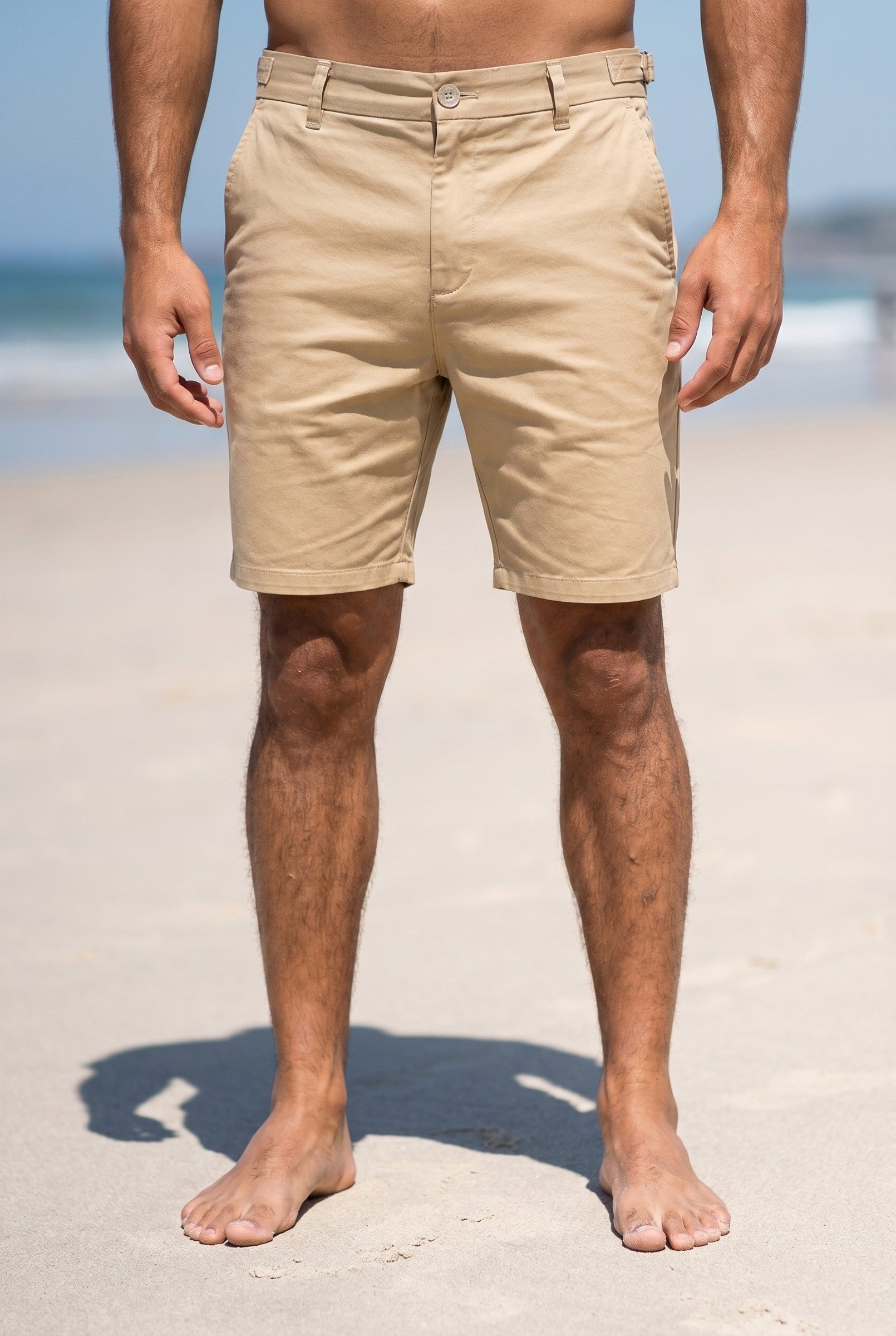 Men's Side Adjuster Chino Shorts | Blackstone London