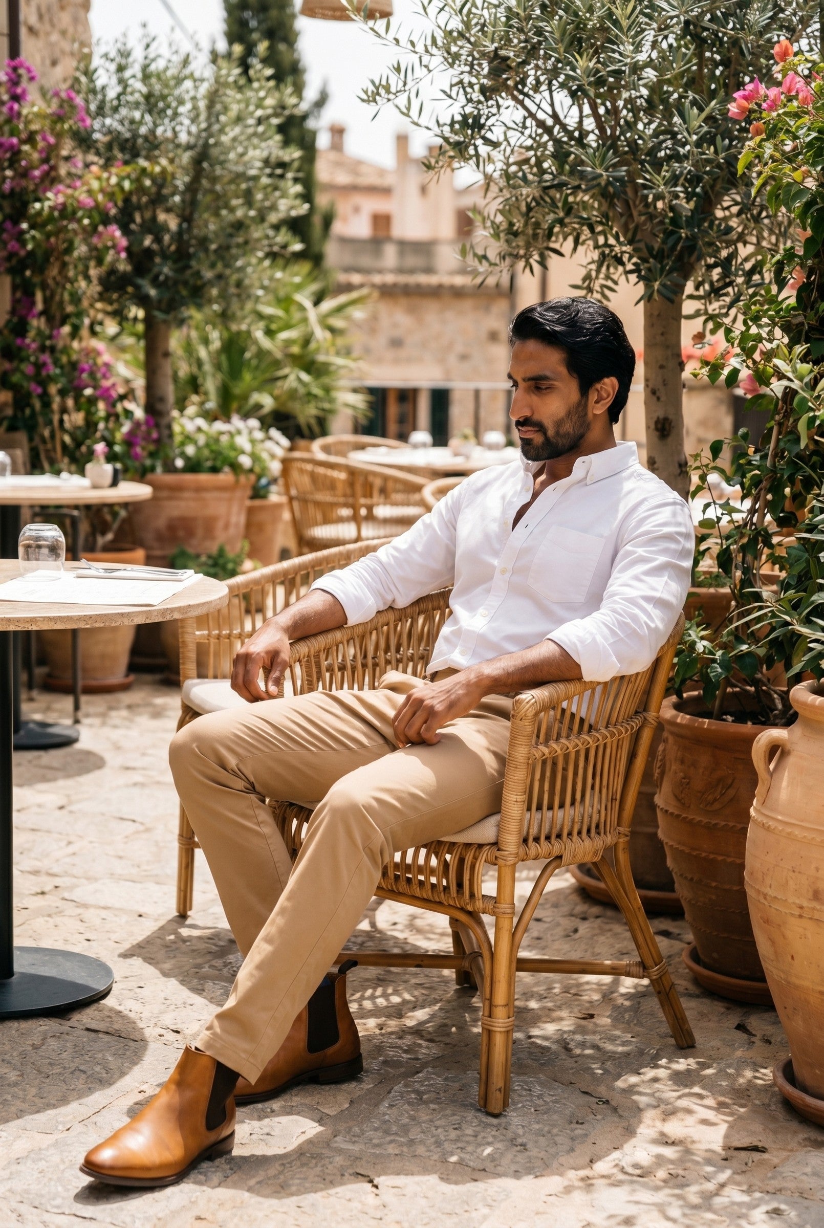 Men's Slim Tailored Chinos | Blackstone London