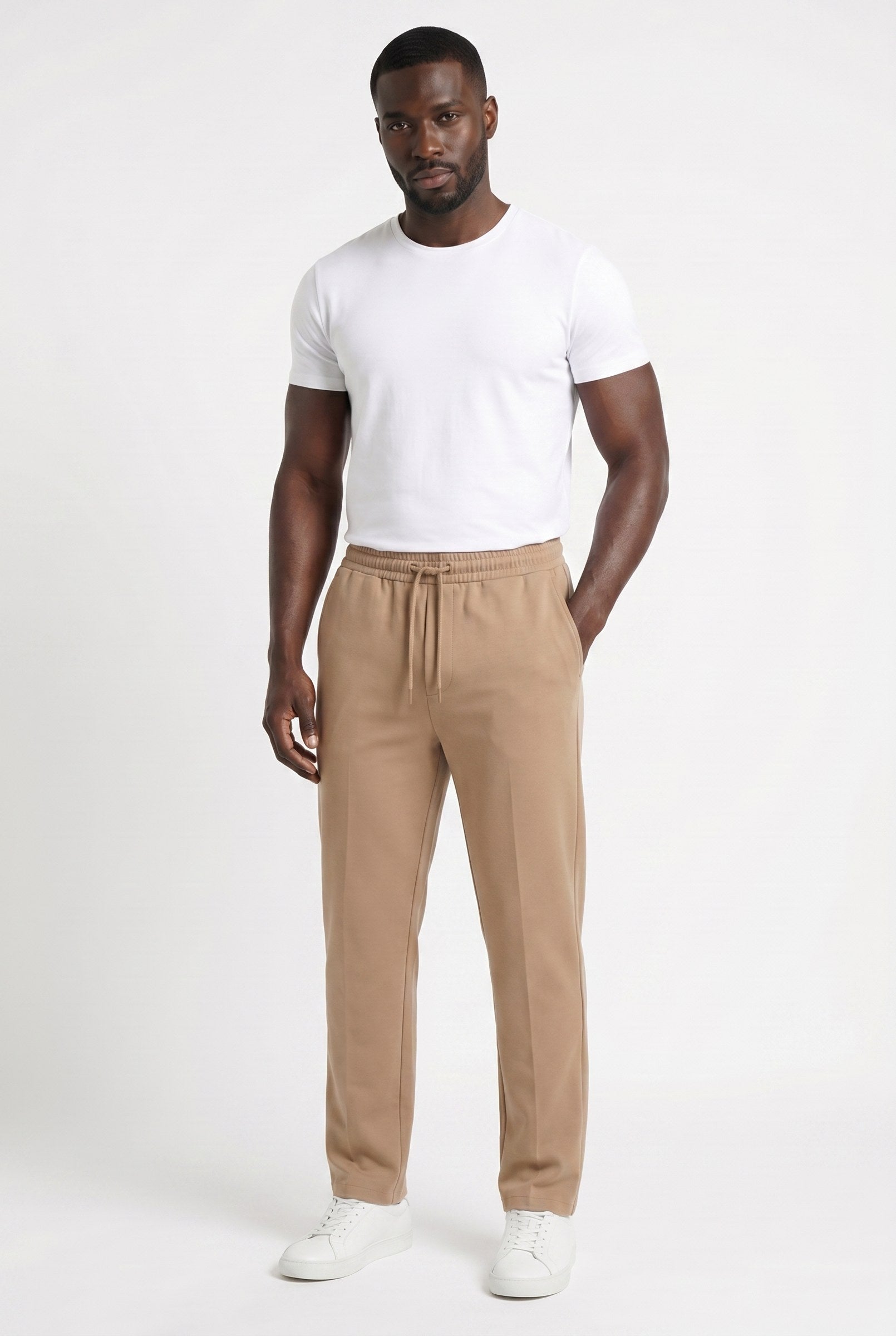 Men's Casual Drawstring Wide Leg Trousers | Blackstone London