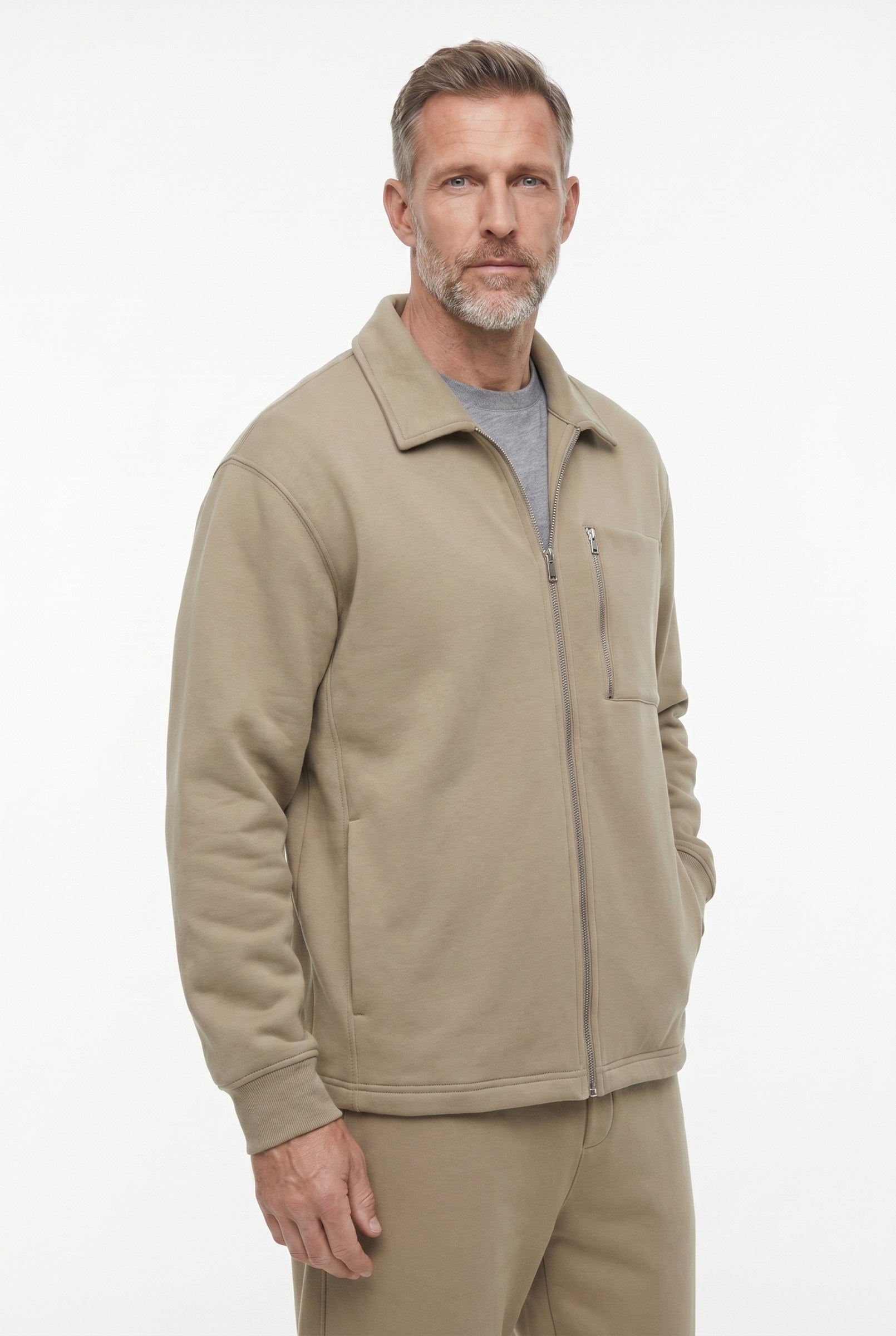 Men's Athleisure Zip Jacket & Joggers 2-Piece Set | Blackstone London