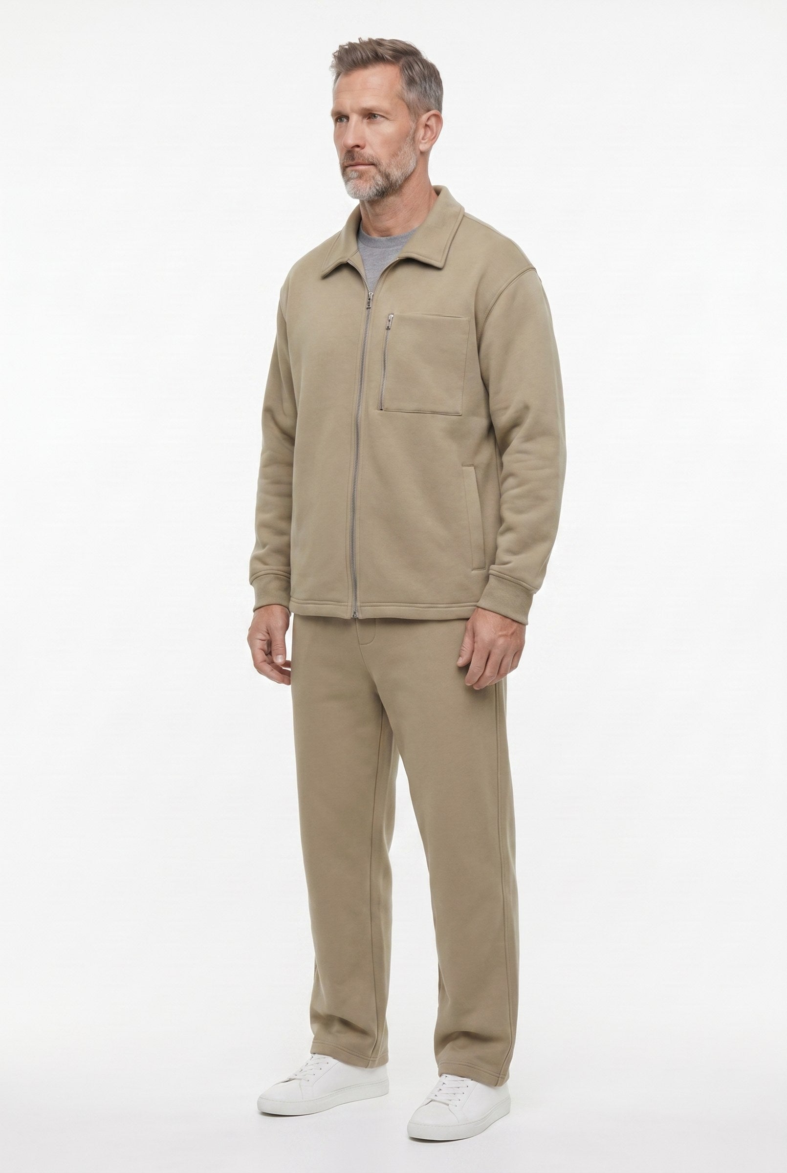 Men's Athleisure Zip Jacket & Joggers 2-Piece Set | Blackstone London