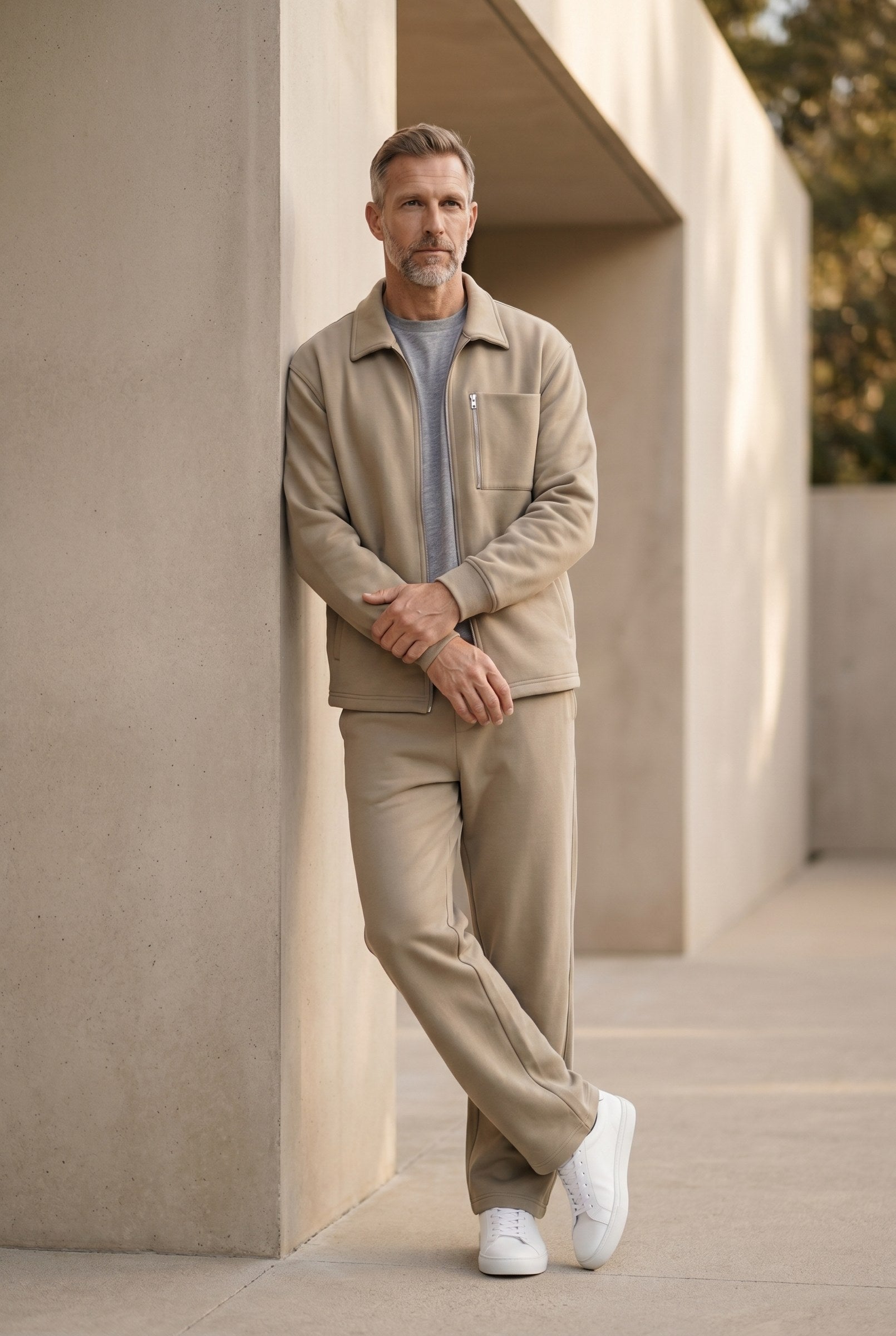 Men's Athleisure Zip Jacket & Joggers 2-Piece Set | Blackstone London