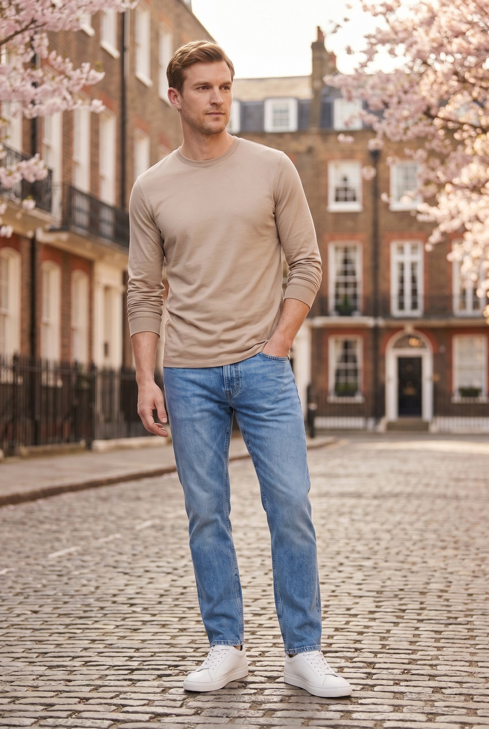 Men's Long-Sleeve Modal T-Shirt | Blackstone London