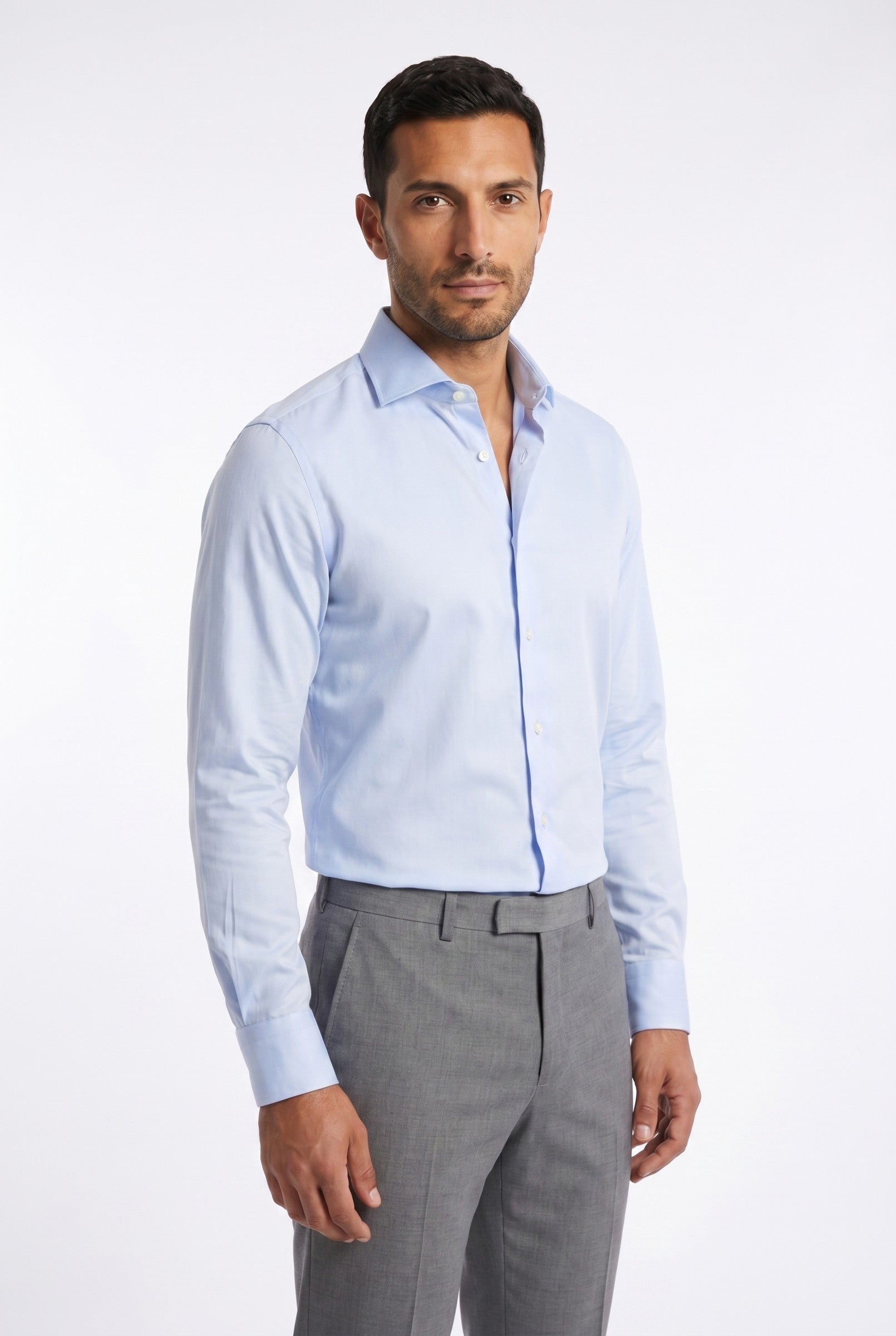 Men's Slim Pinpoint Dress Shirt | Blackstone London