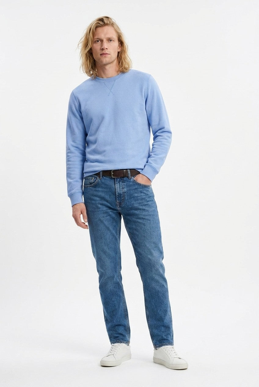 Men's Loopback Crewneck Sweatshirt | Blackstone London