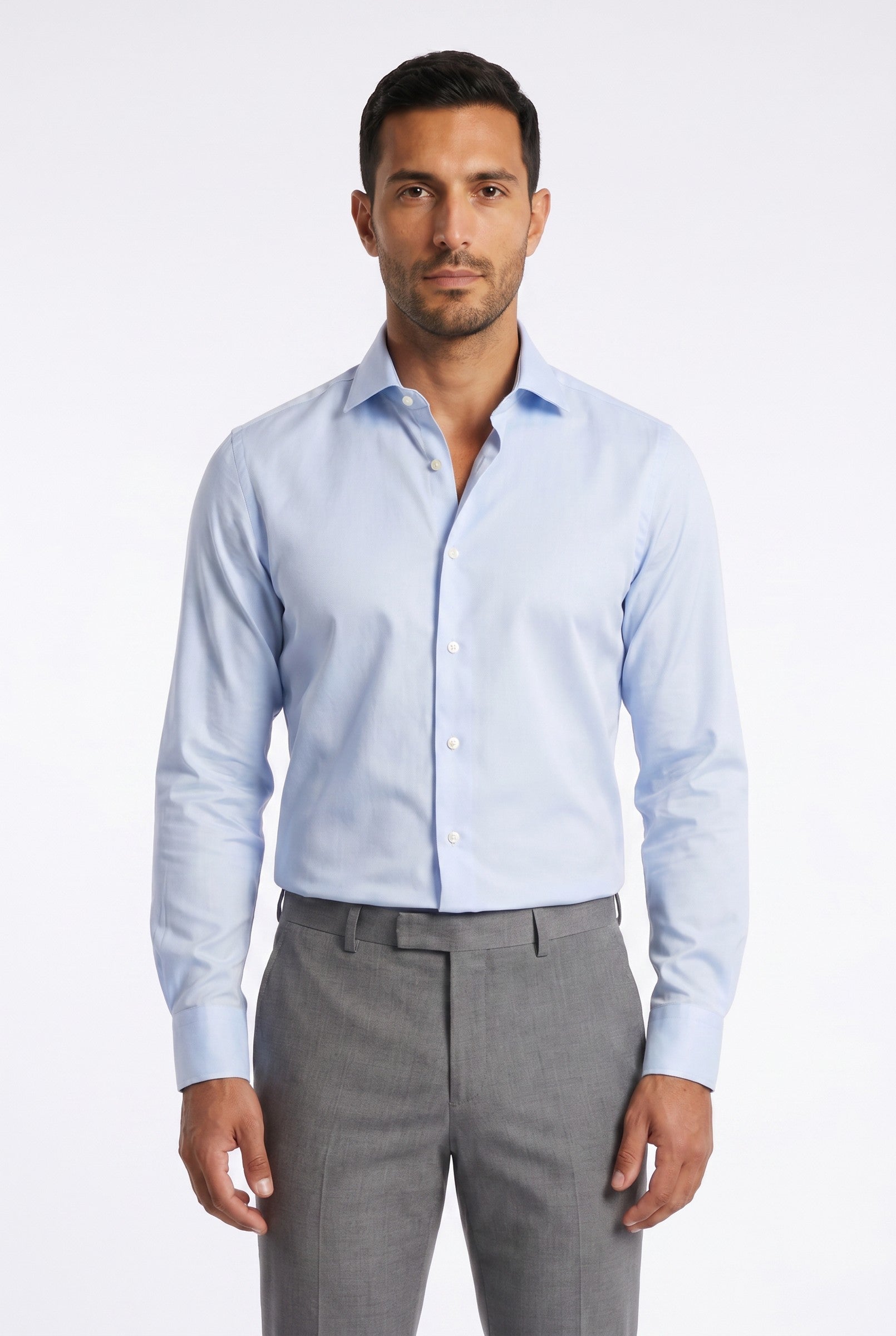 Men's Slim Pinpoint Dress Shirt | Blackstone London