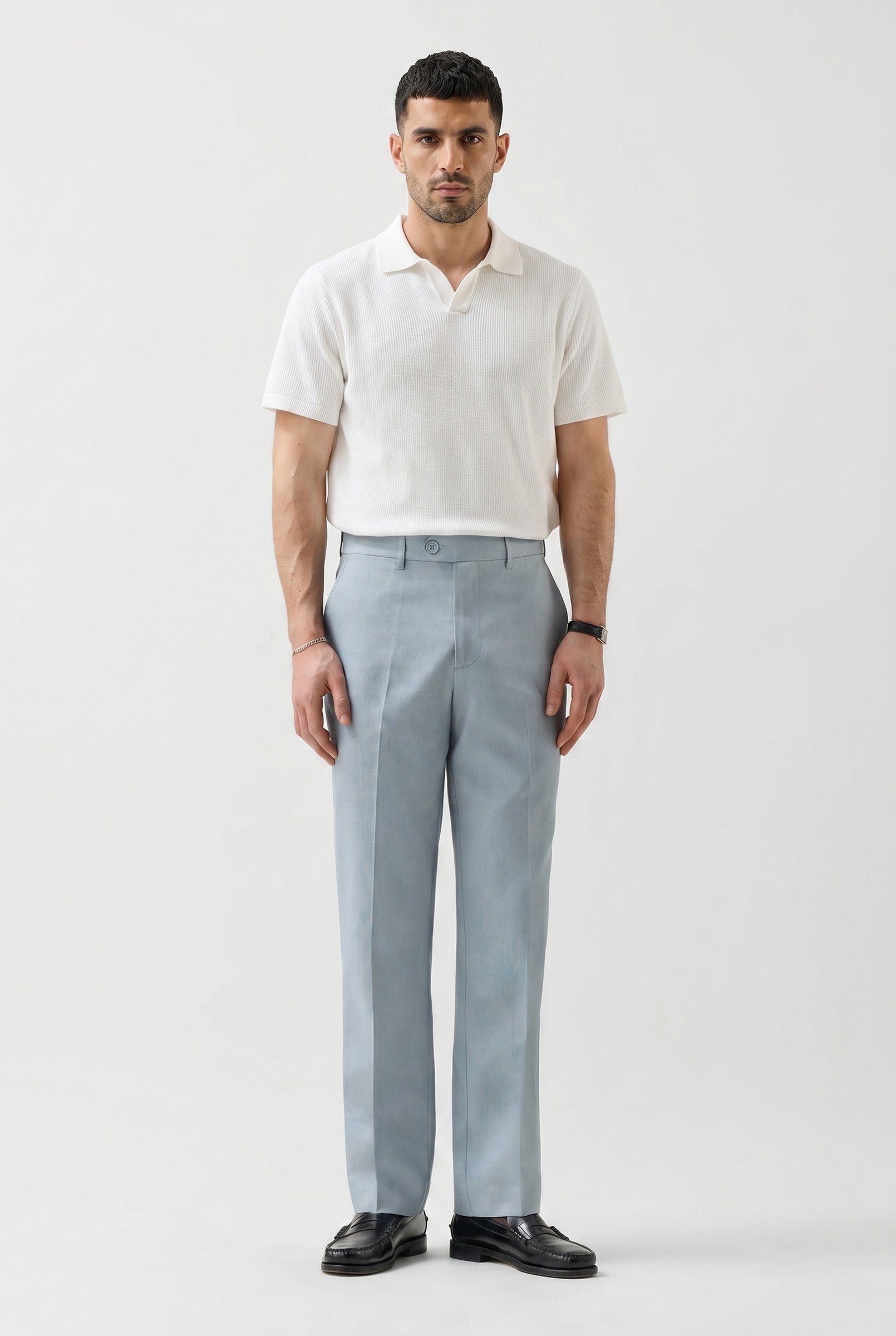 Men's Linen Tailored Trousers | Blackstone London