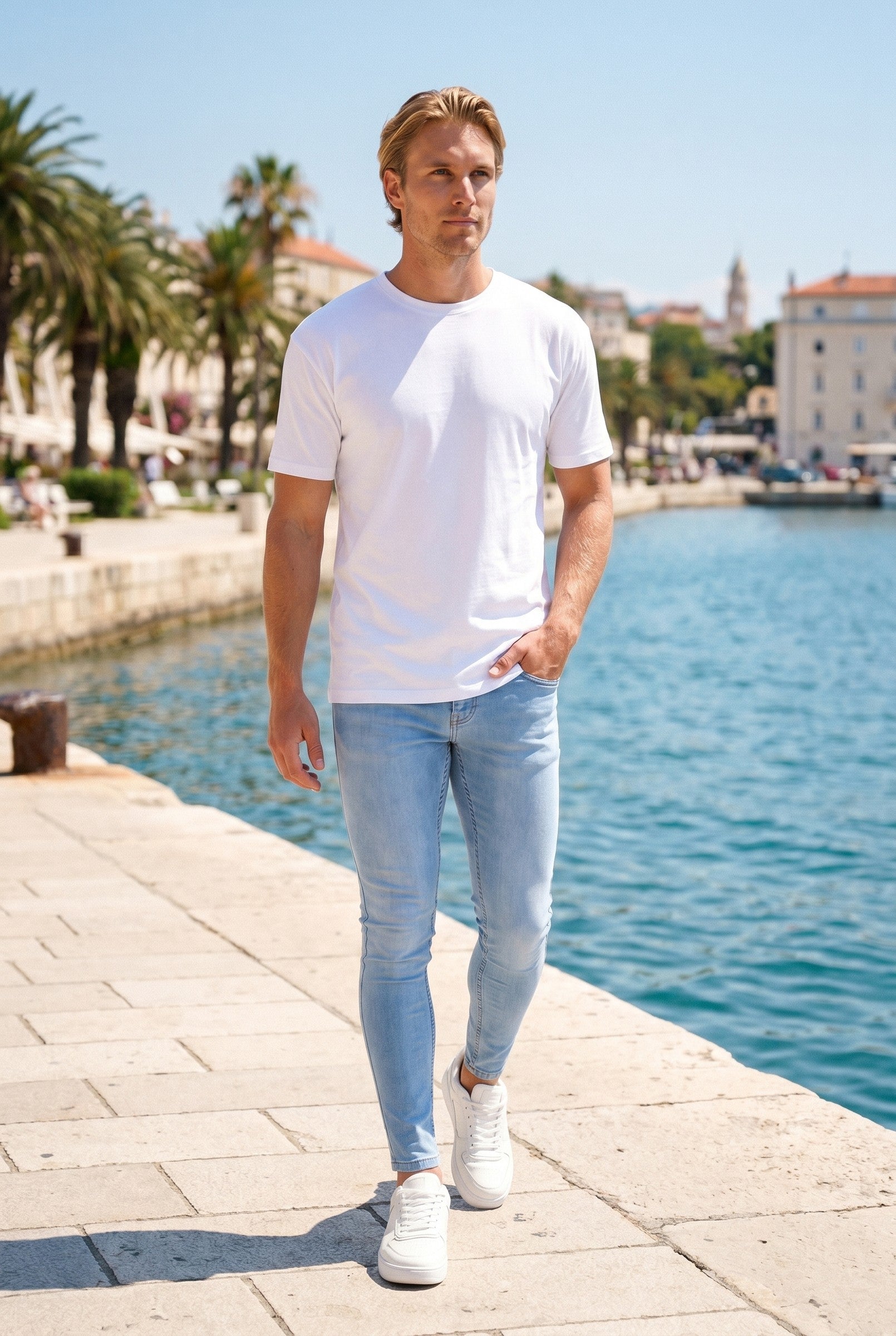 Men's Non-Rip Skinny Stretch Jeans | Blackstone London