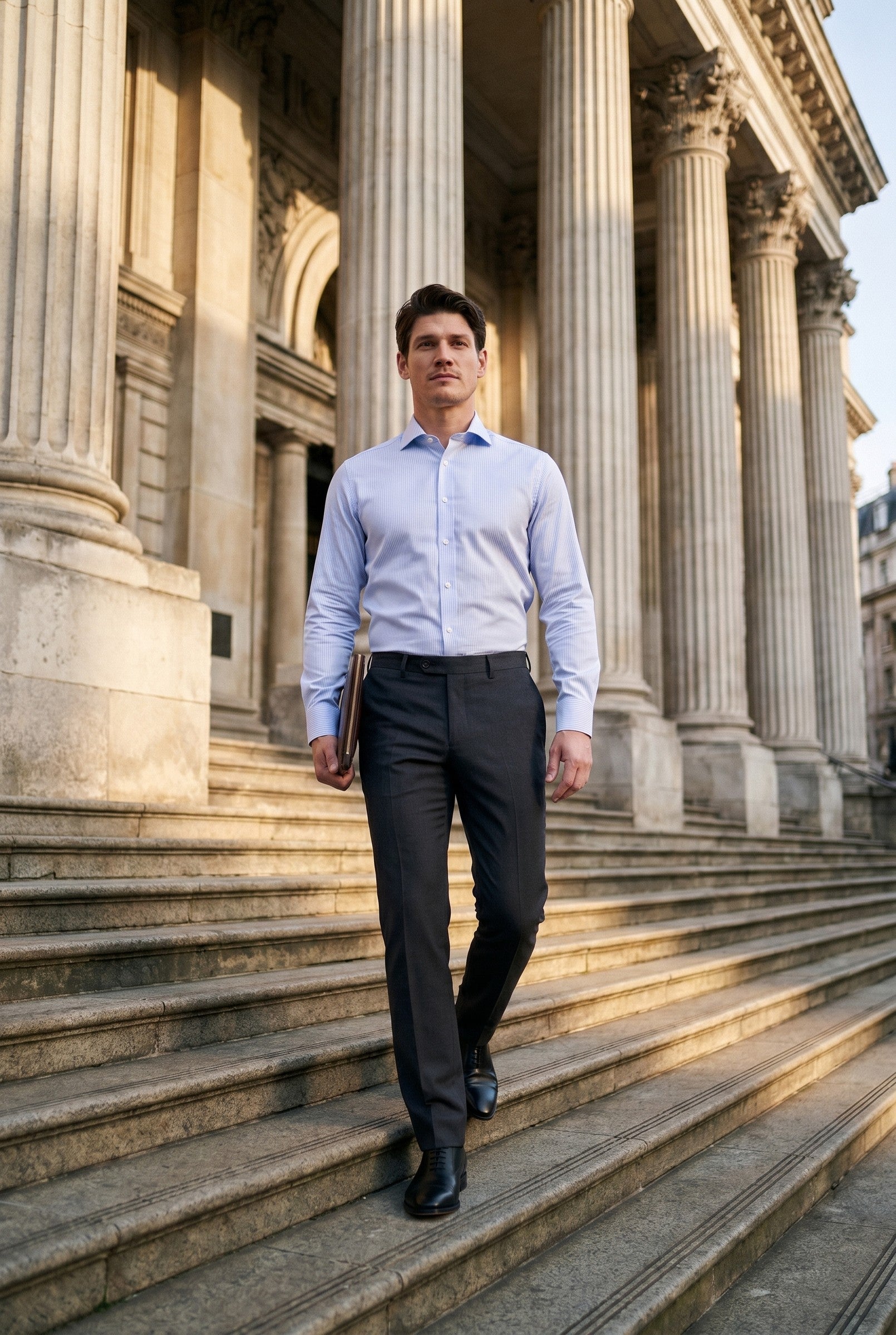 Men's Non-Iron Twill Dress Shirt | Blackstone London
