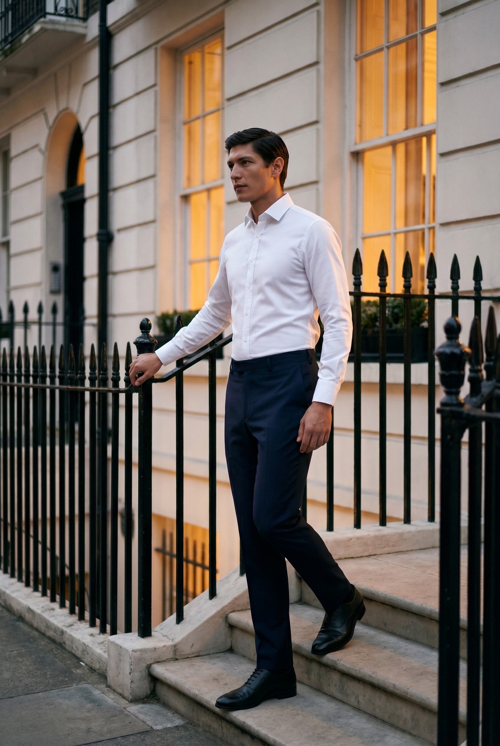 Men's Non-Iron Twill Dress Shirt | Blackstone London
