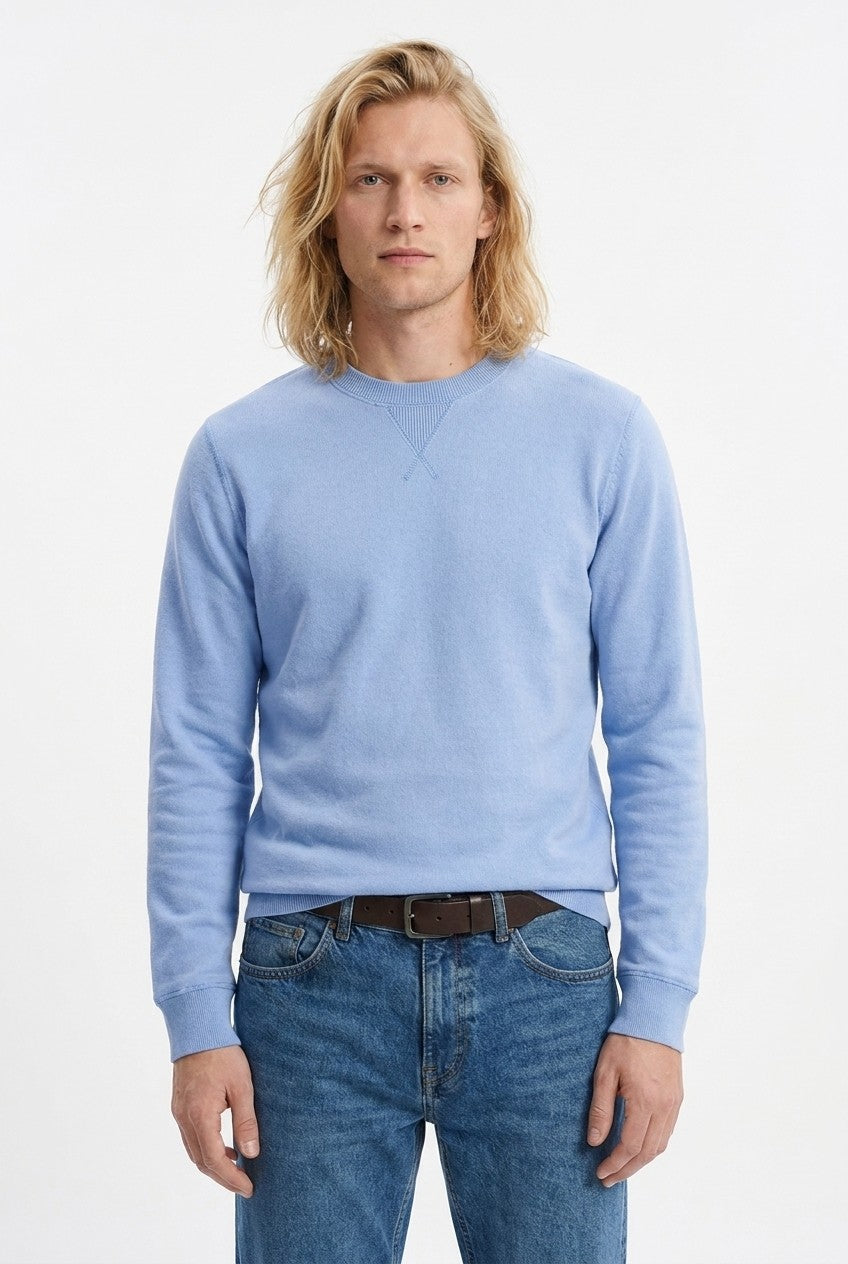 Men's Loopback Crewneck Sweatshirt | Blackstone London
