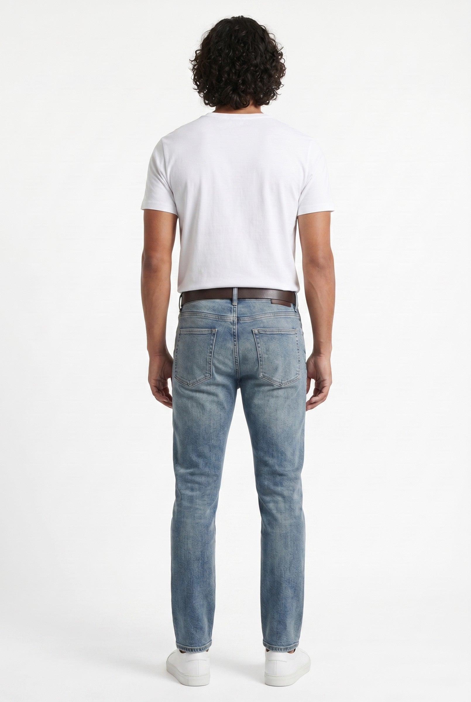 Men's Slim Tapered Stretch Denim Jeans | Blackstone London