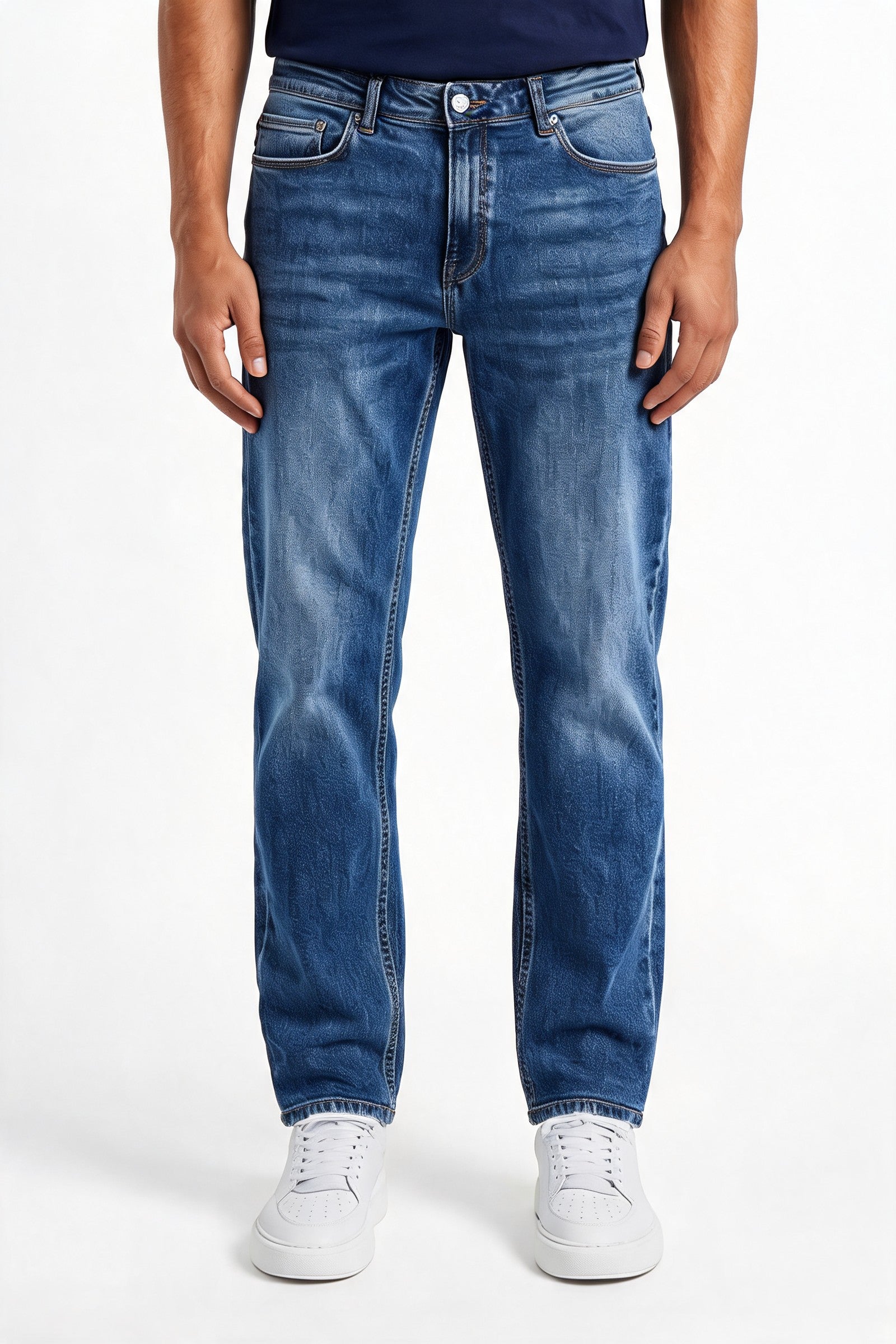 Men's Straight Leg Denim Jeans | Blackstone London