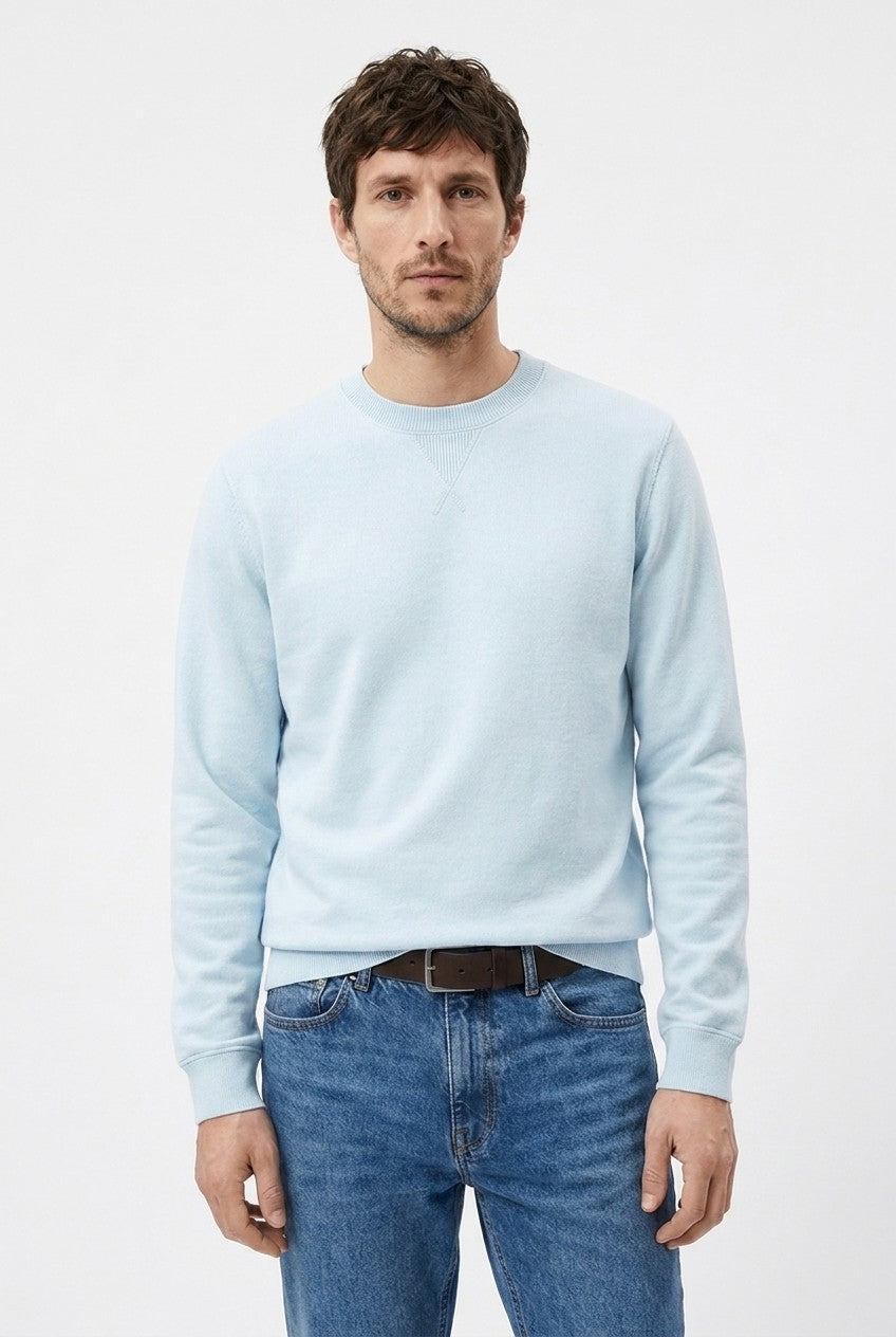 Men's Loopback Crewneck Sweatshirt | Blackstone London