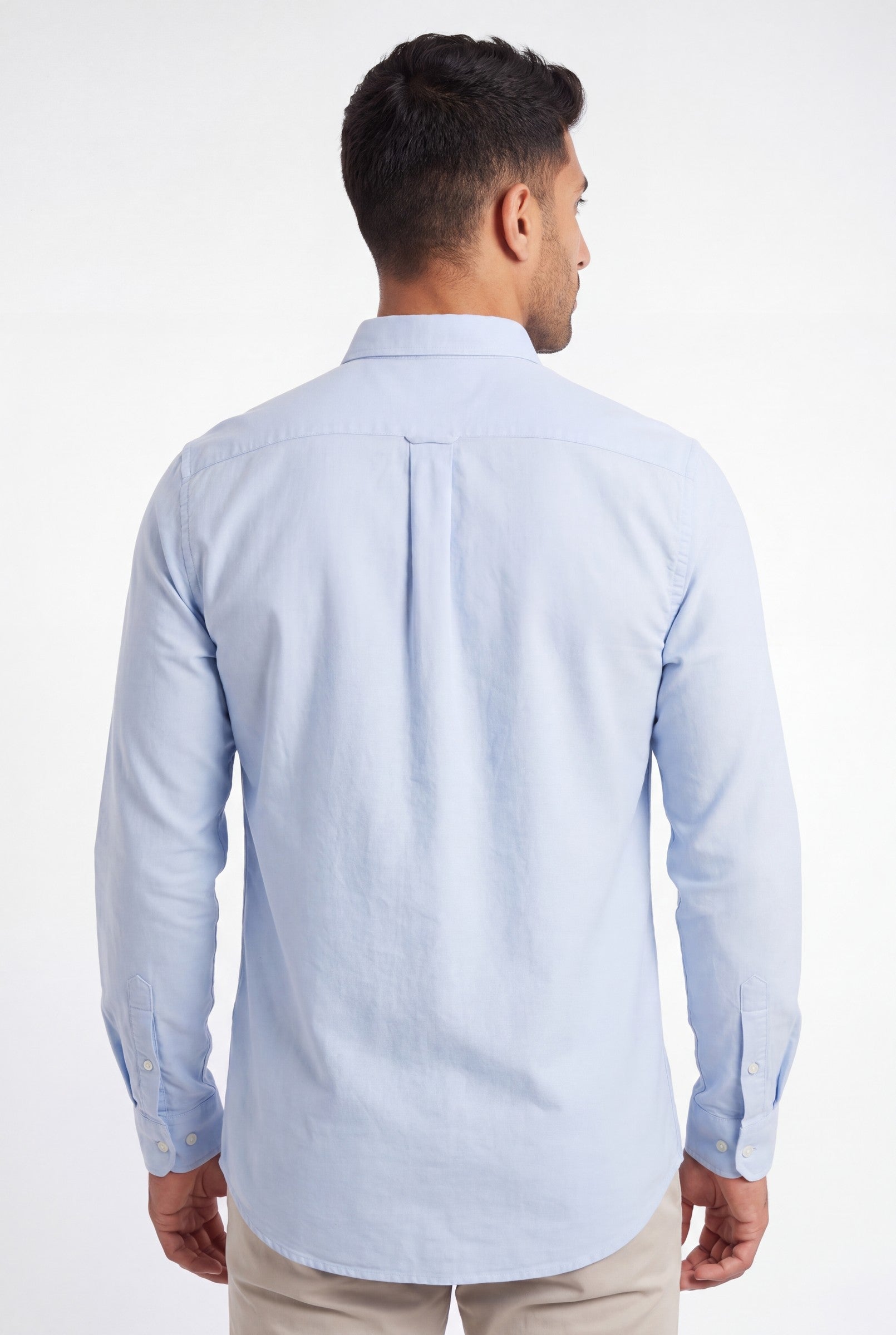 Men's Cotton Twill Long Sleeve Button Down Shirt | Blackstone London