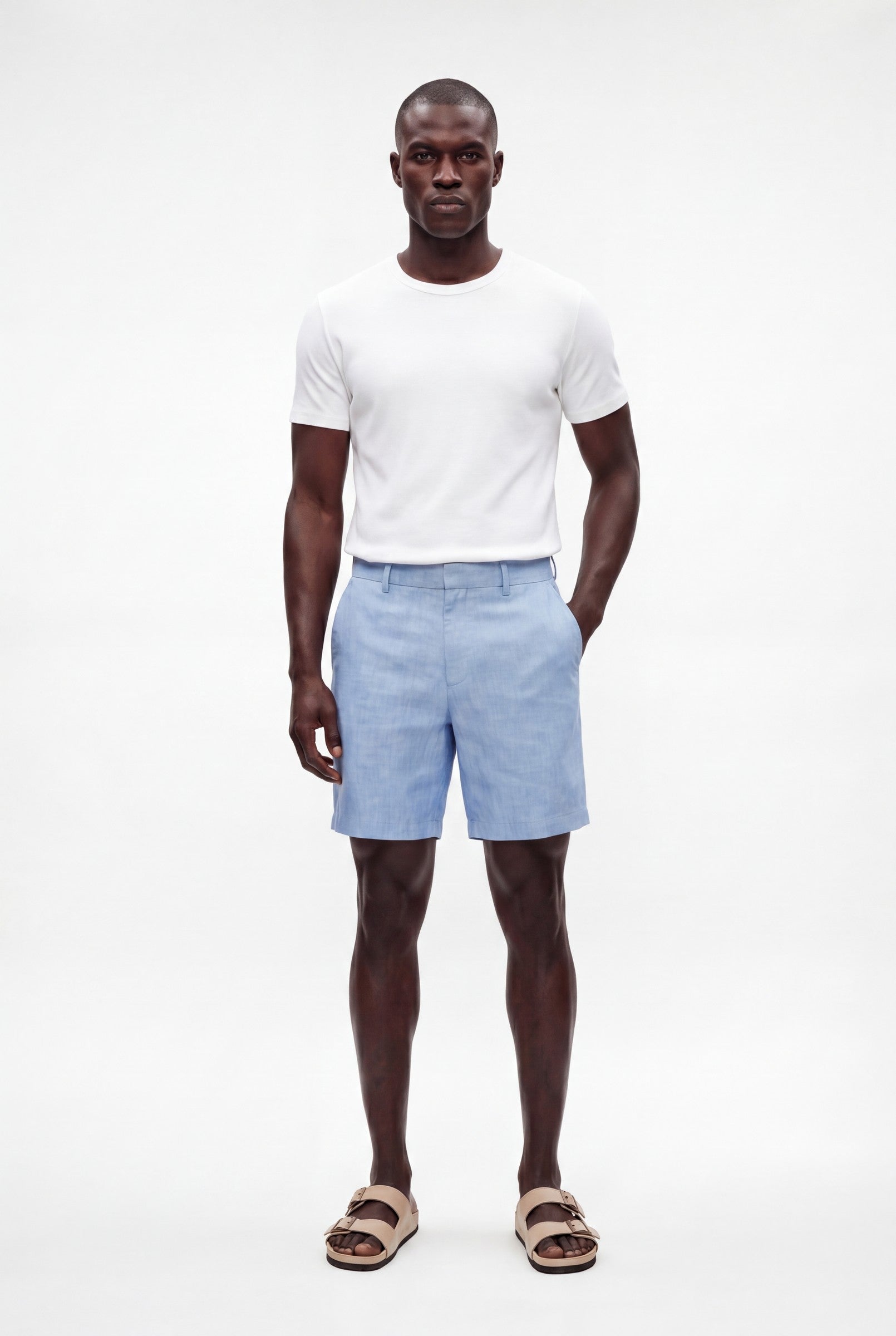 Men's Linen Tailored Shorts | Blackstone London