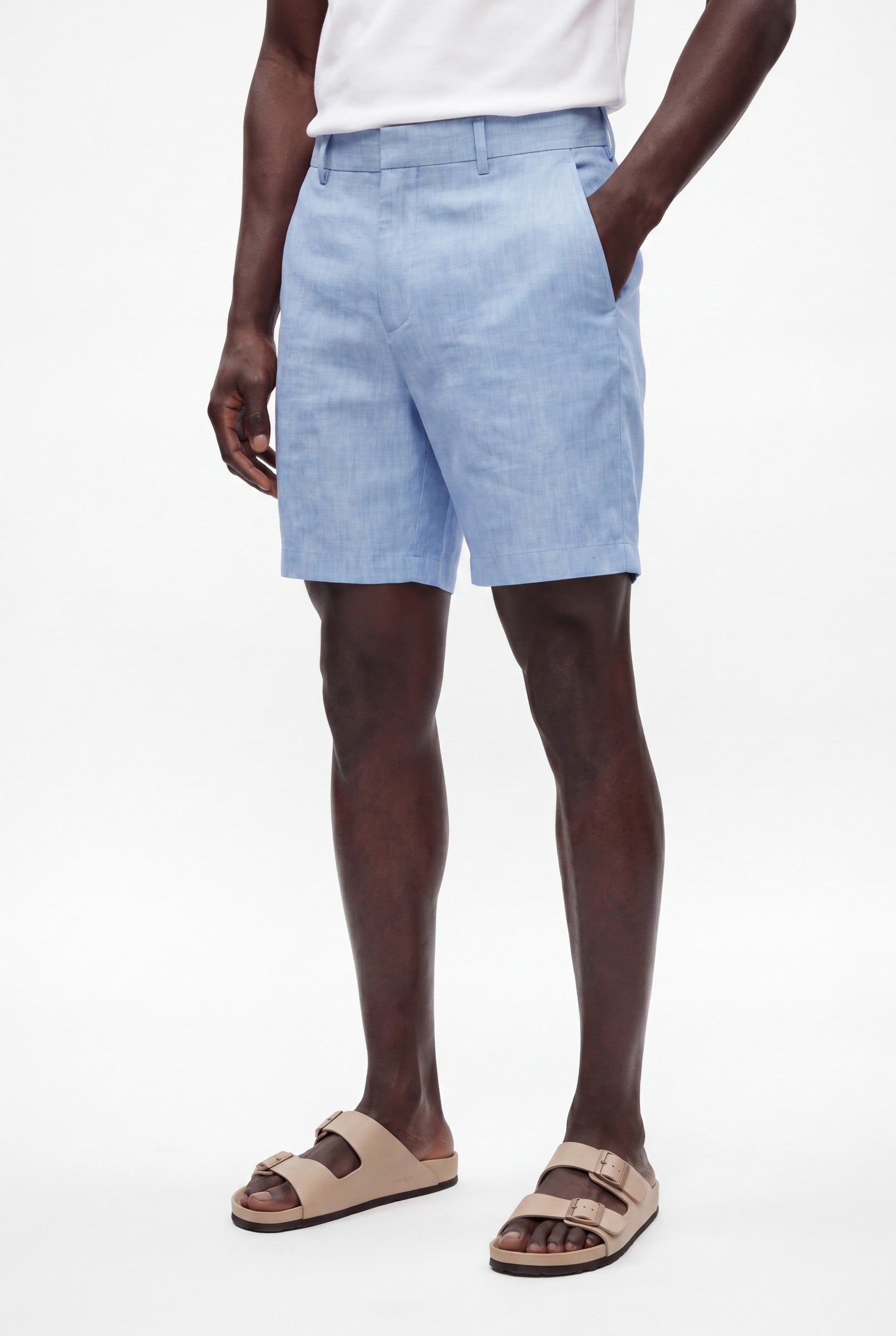 Men's Linen Tailored Shorts | Blackstone London