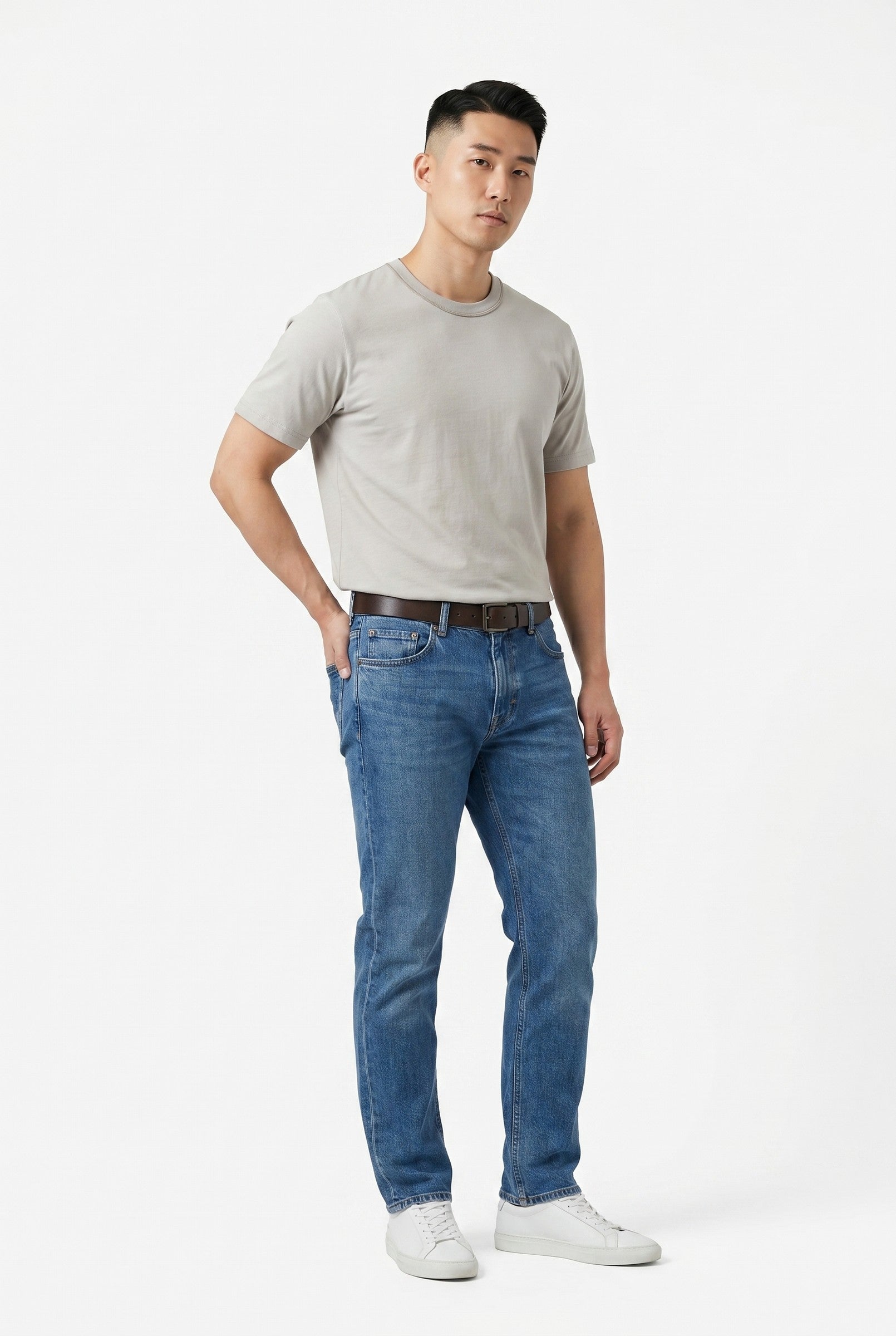 Men's Midweight Cotton Crew Neck T-Shirt | Blackstone London