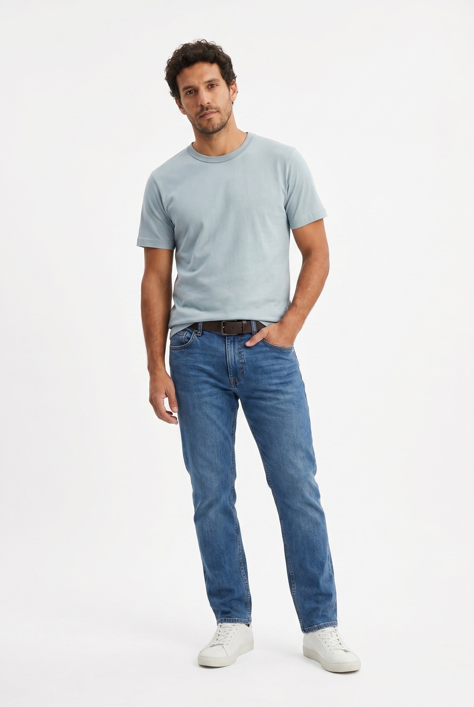 Men's Midweight Cotton Crew Neck T-Shirt | Blackstone London