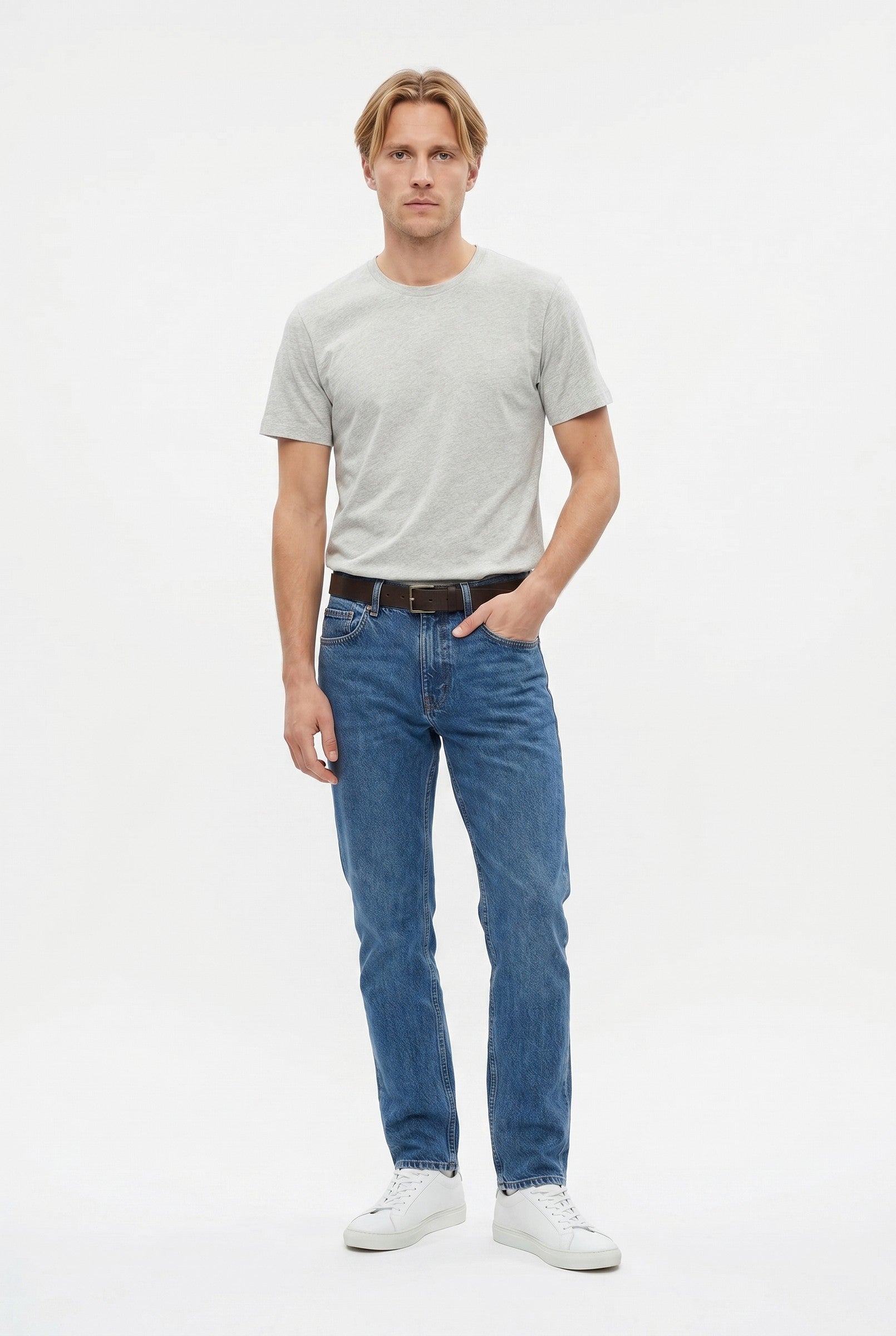 Men's Midweight Cotton Crew Neck T-Shirt | Blackstone London
