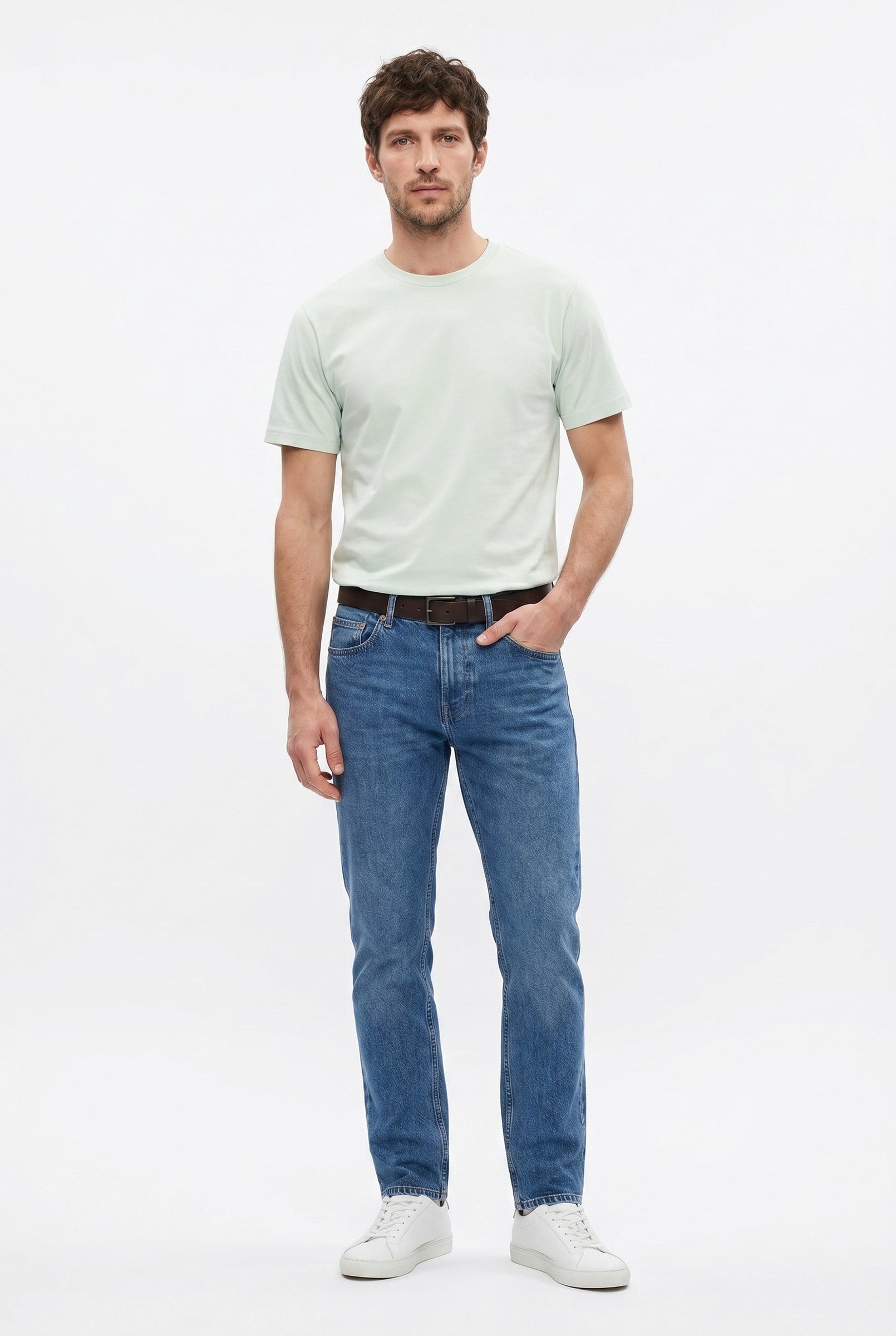 Men's Midweight Cotton Crew Neck T-Shirt | Blackstone London