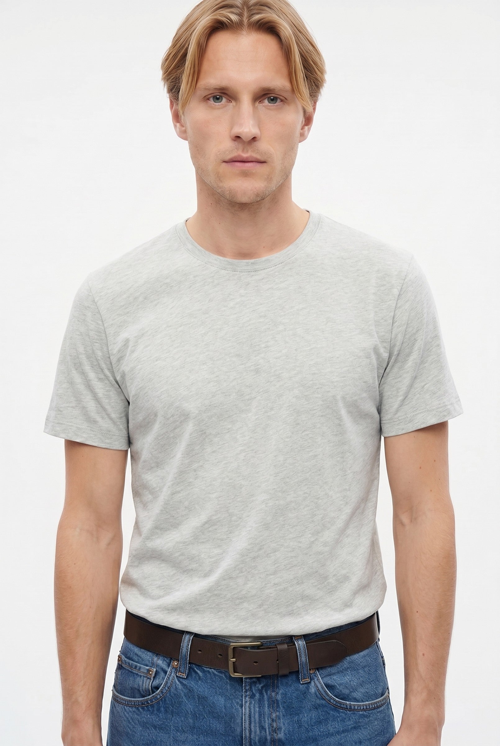 Men's Midweight Cotton Crew Neck T-Shirt | Blackstone London