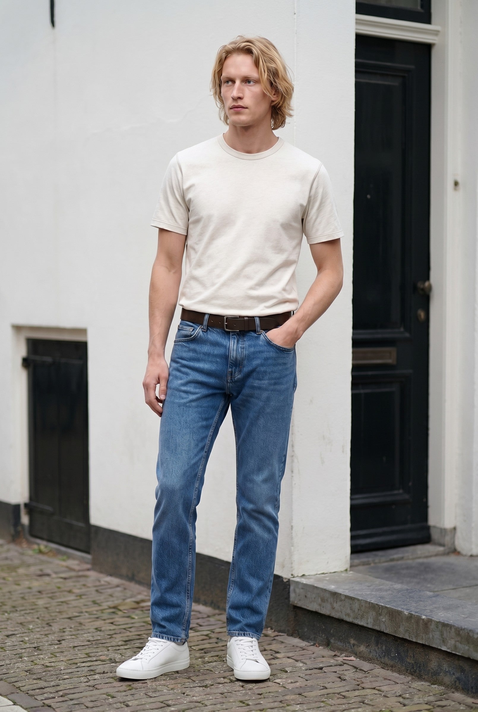 Men's Midweight Cotton Crew Neck T-Shirt | Blackstone London