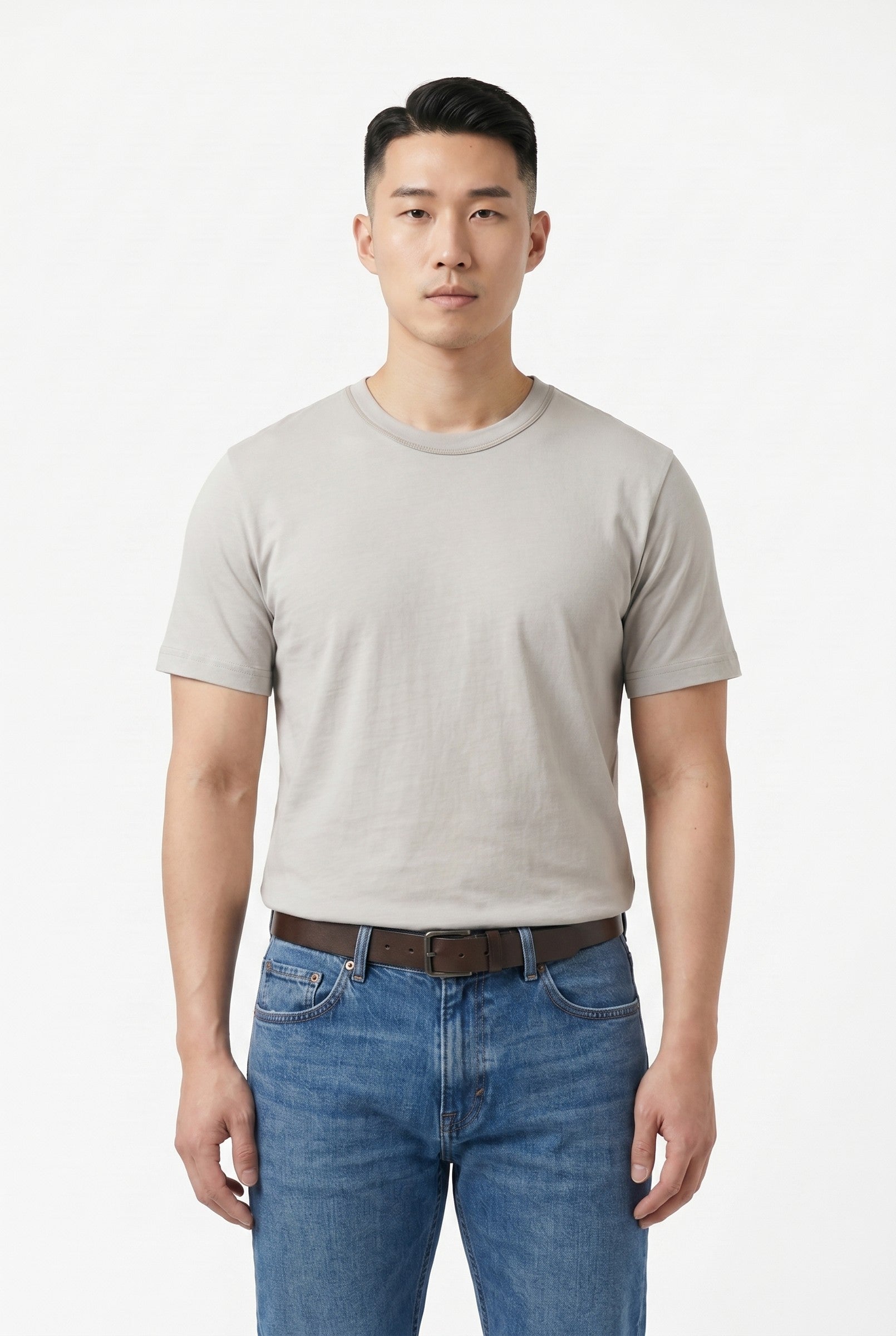 Men's Midweight Cotton Crew Neck T-Shirt | Blackstone London