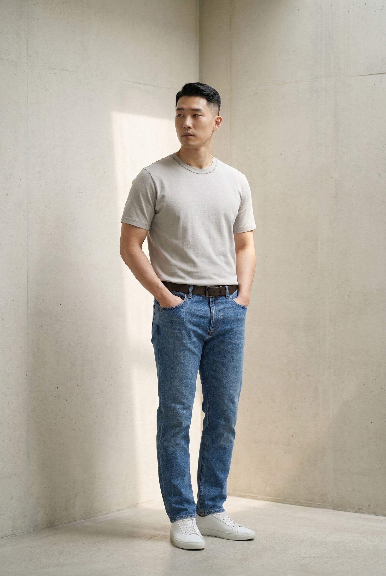 Men's Midweight Cotton Crew Neck T-Shirt | Blackstone London
